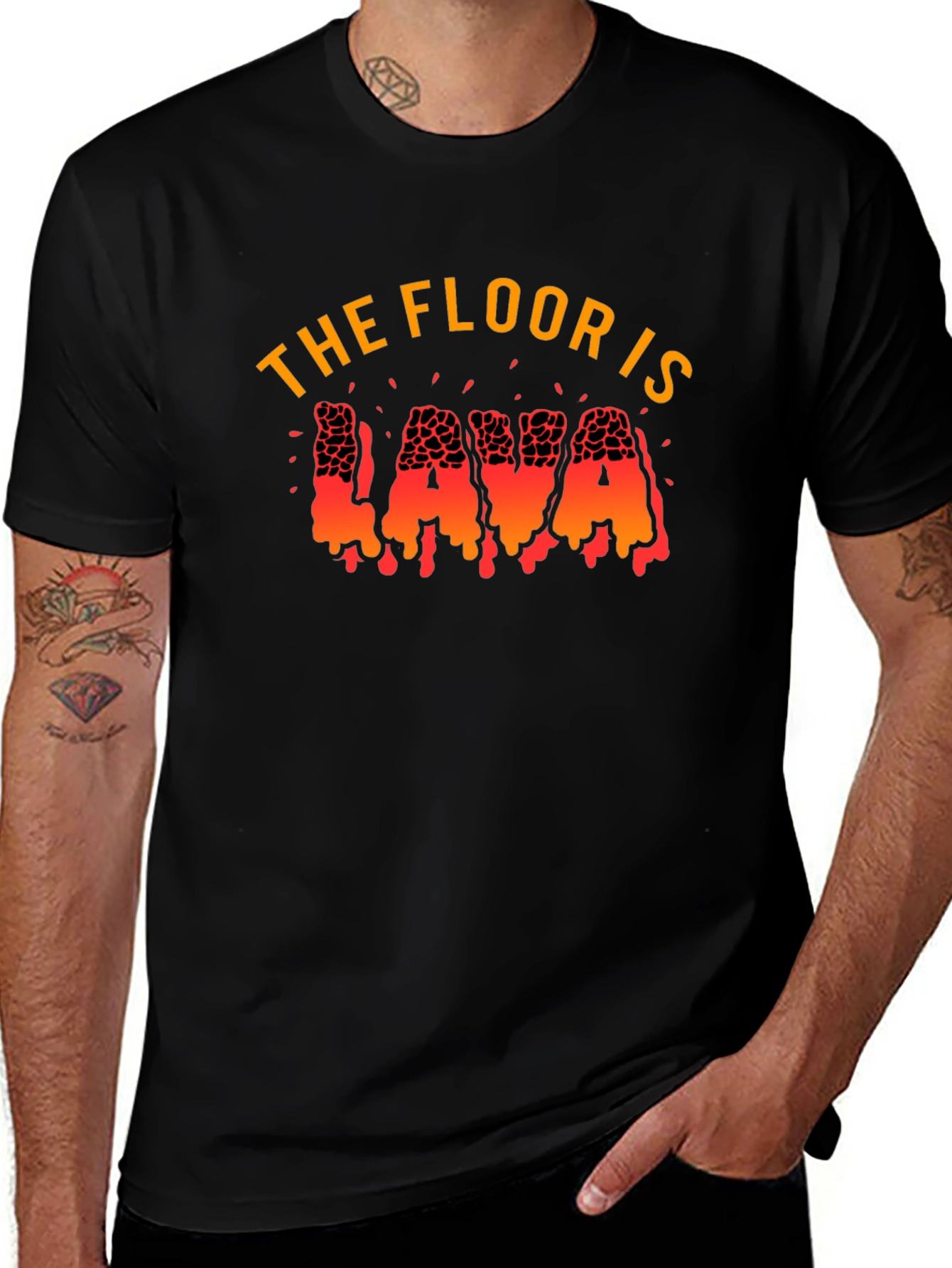 Variant 16 of The Floor is Lava Graphic T-Shirt
