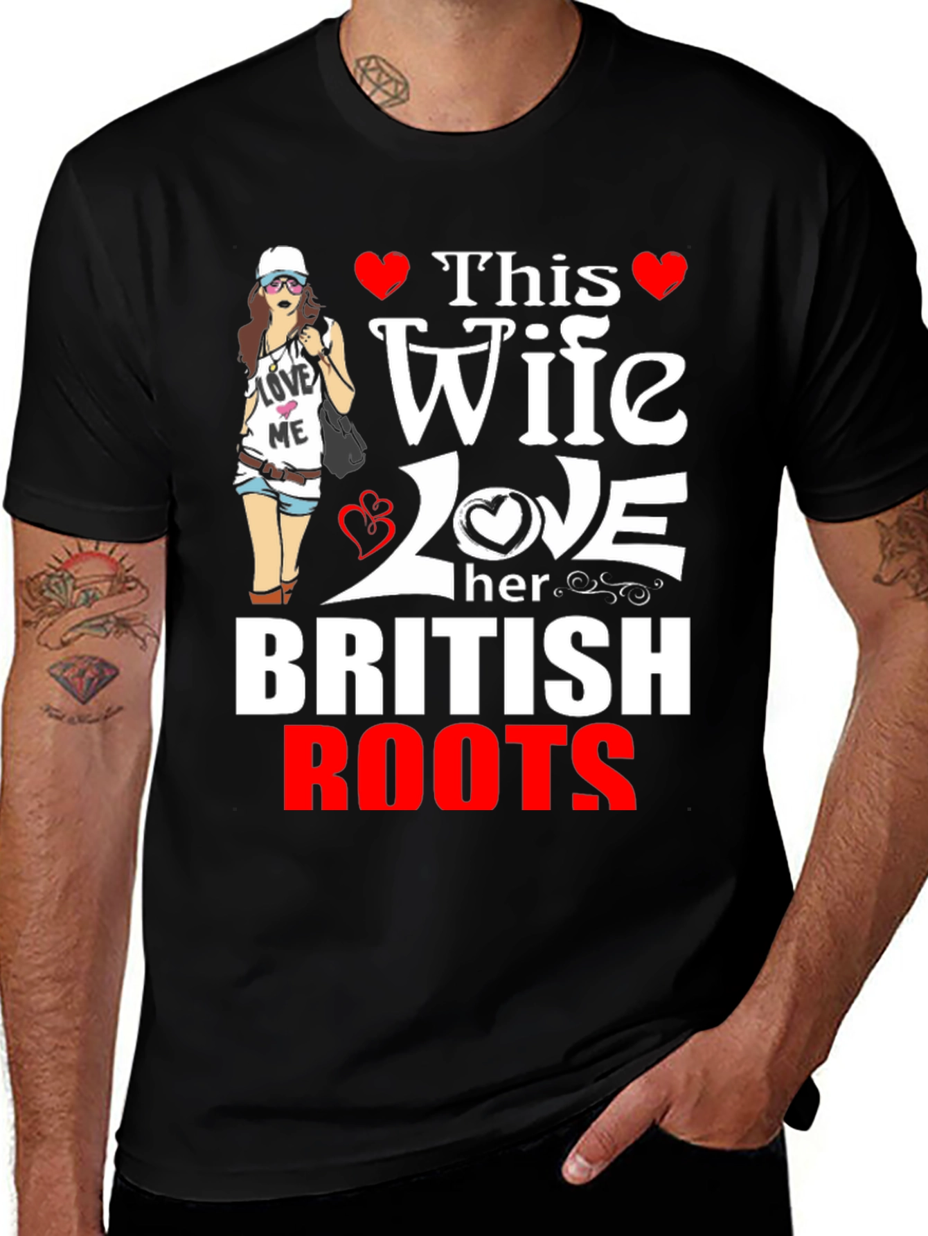 Variant 6 of Wife Loves British Roots T-Shirt
