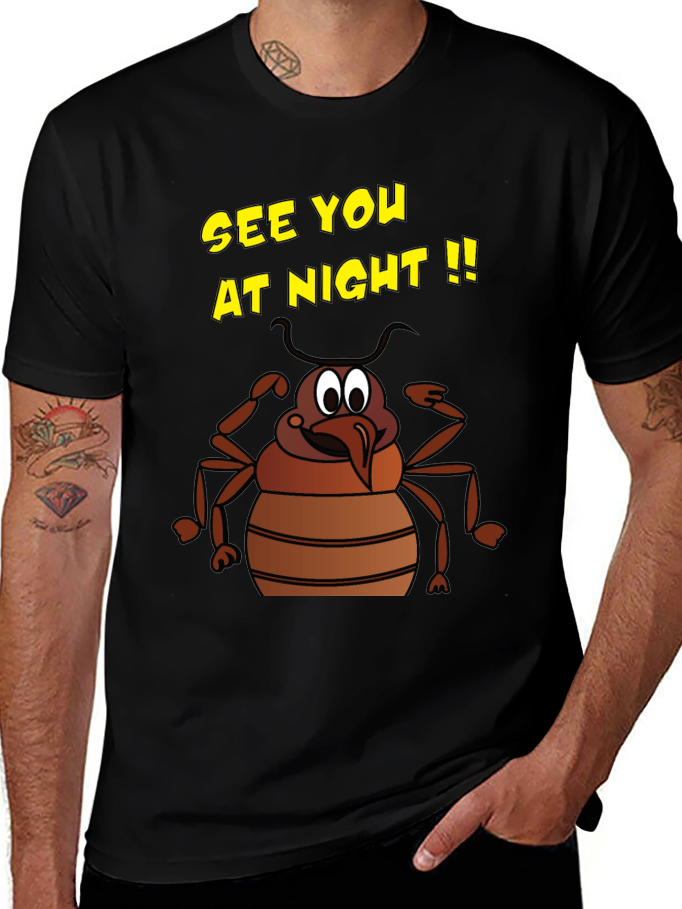 Variant 21 of See You at Night Bug Graphic T-Shirt