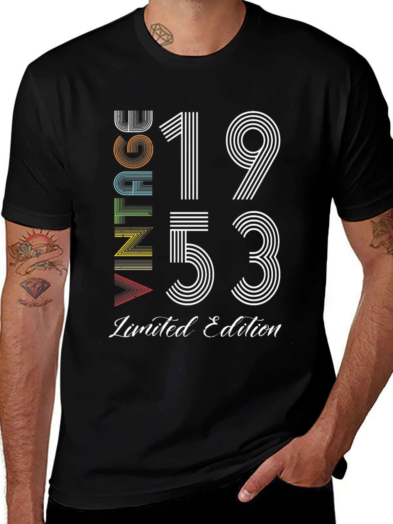 Variant 22 of Vintage 1953 Limited Edition Birthday T-Shirt