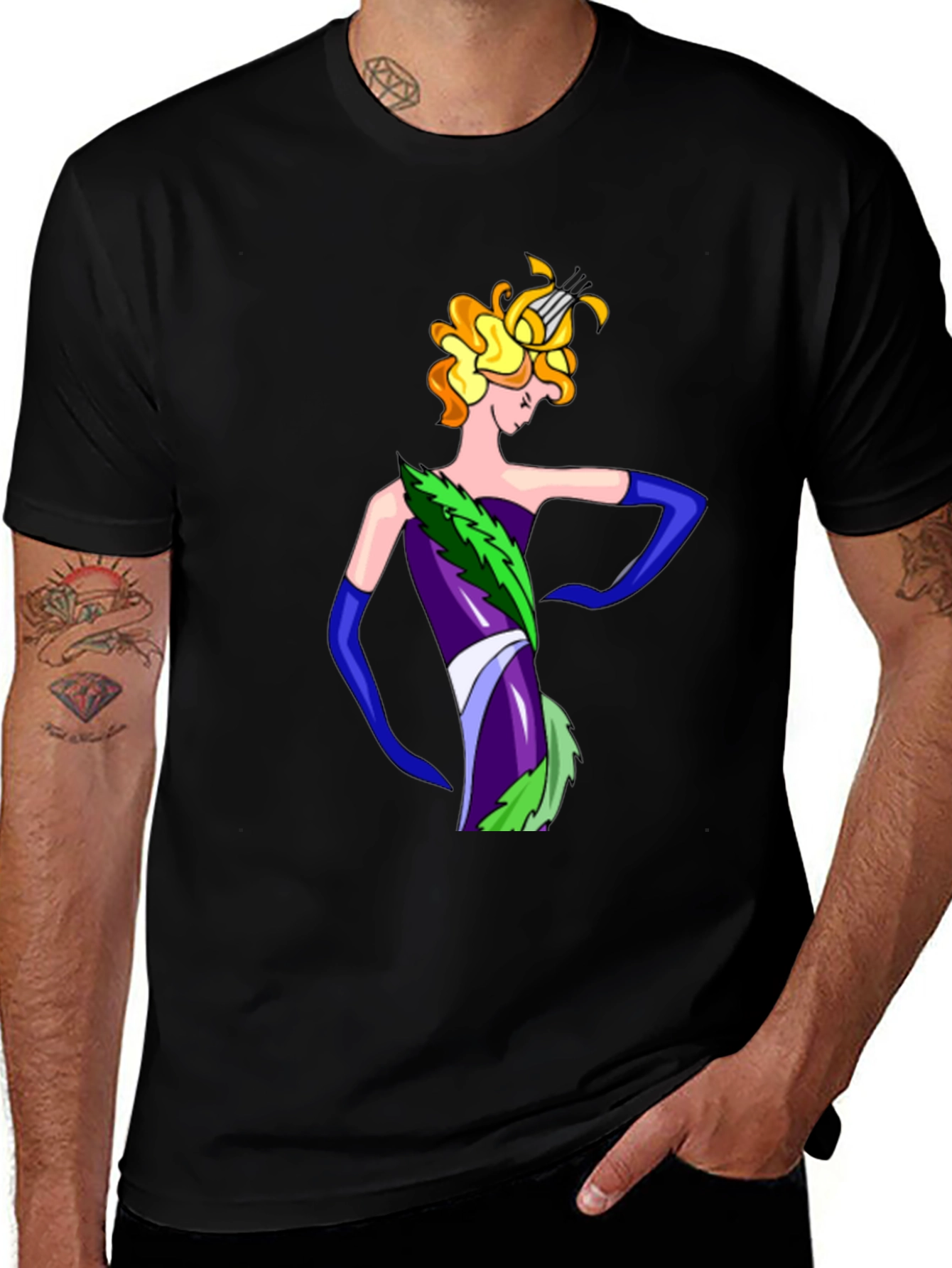 Variant 8 of Mardi Gras Woman Graphic Tee - Soft Cotton T-Shirt