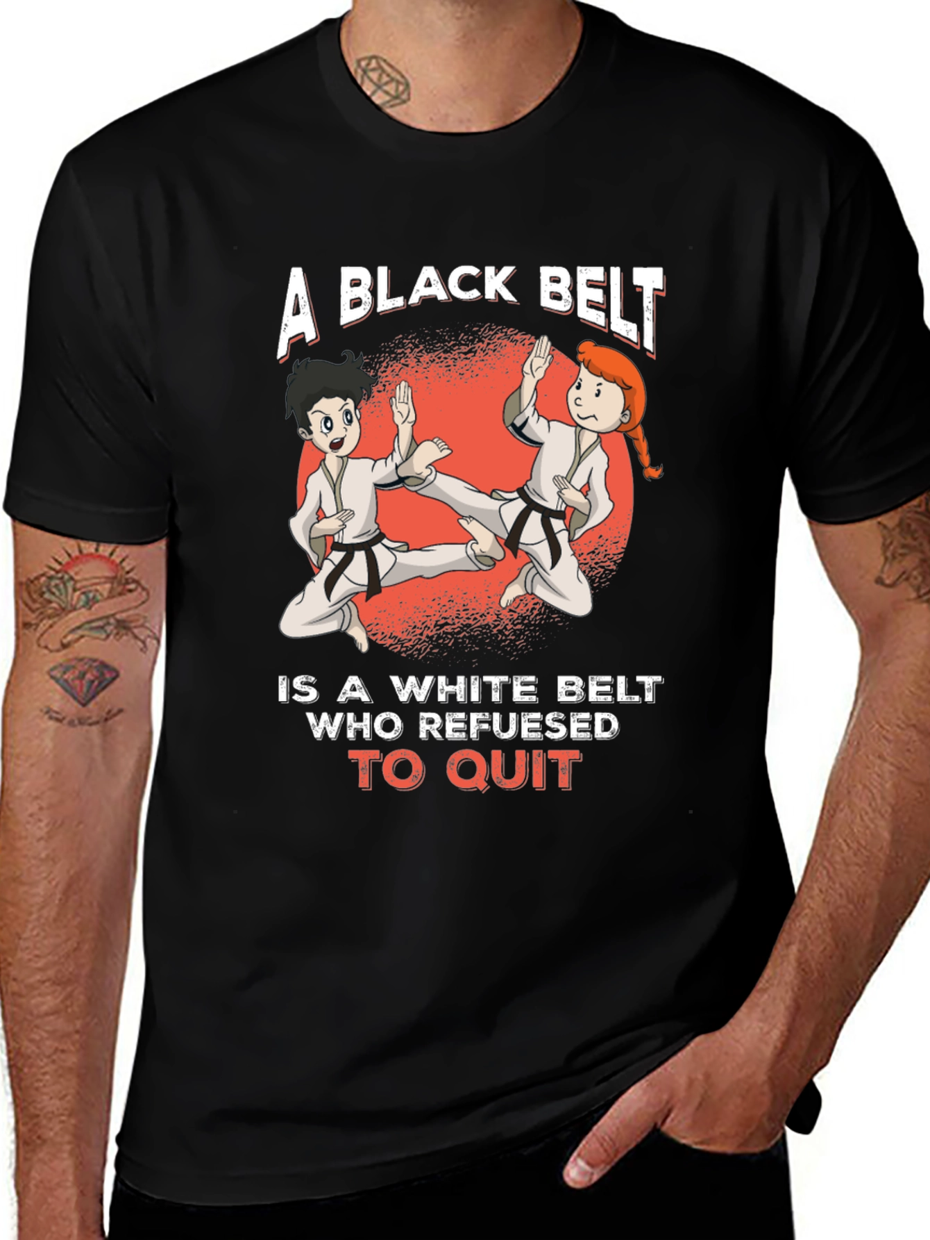 Variant 8 of Black Belt Karate T-Shirt Martial Arts Gift