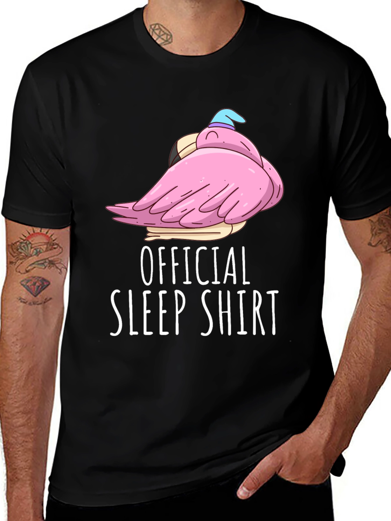 Variant 13 of Official Sleep Shirt Funny Flamingo Tee