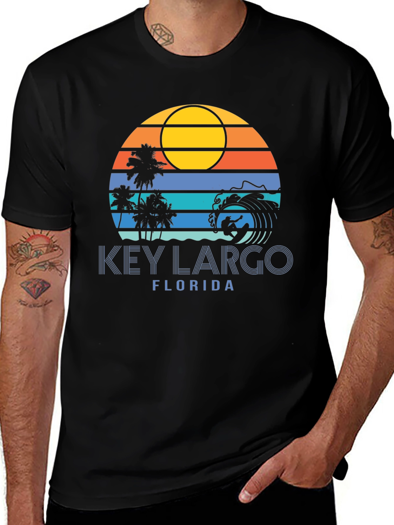 Key Largo Florida Surfer Tee