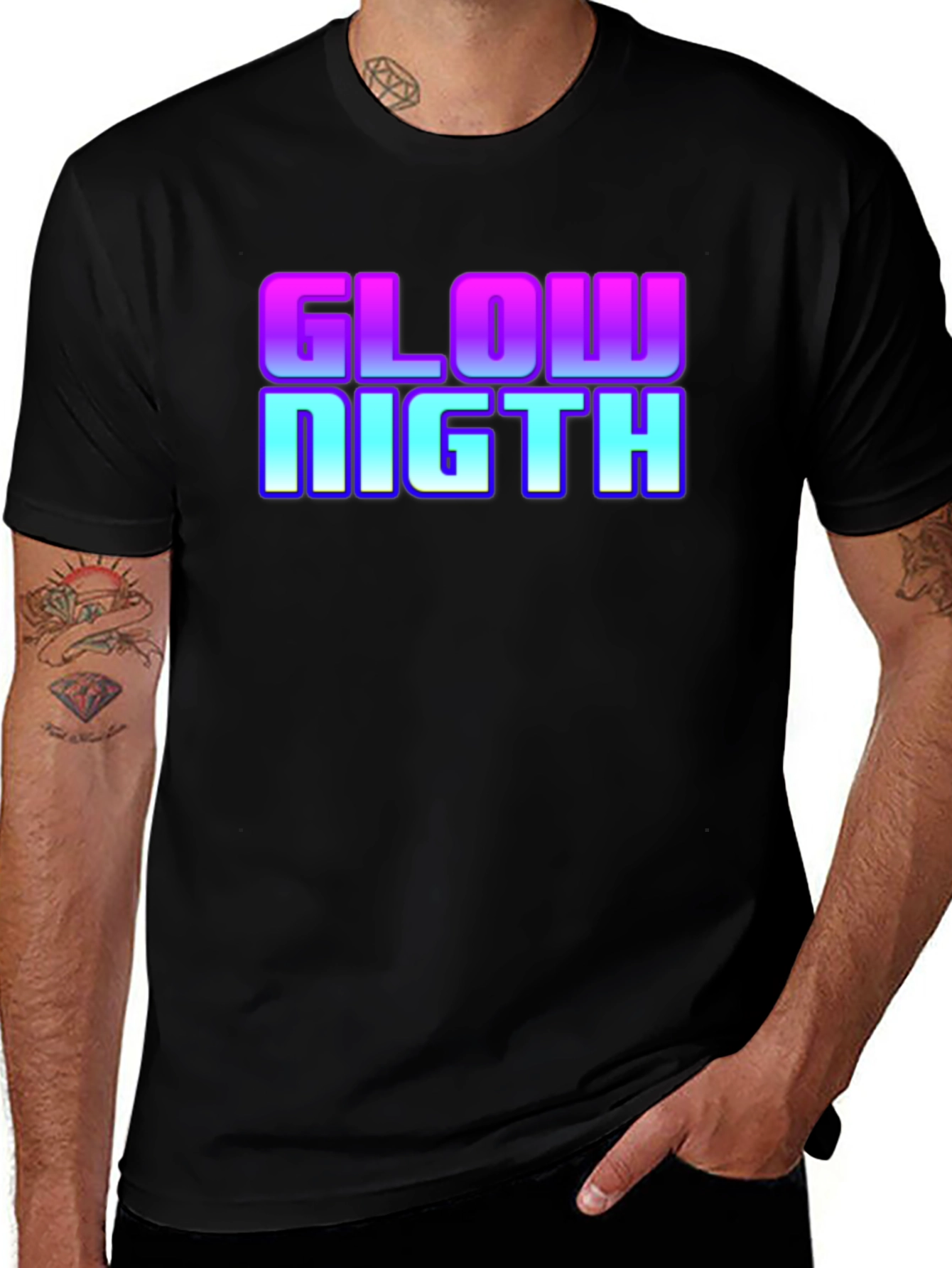 Glow Night Retro T-Shirt