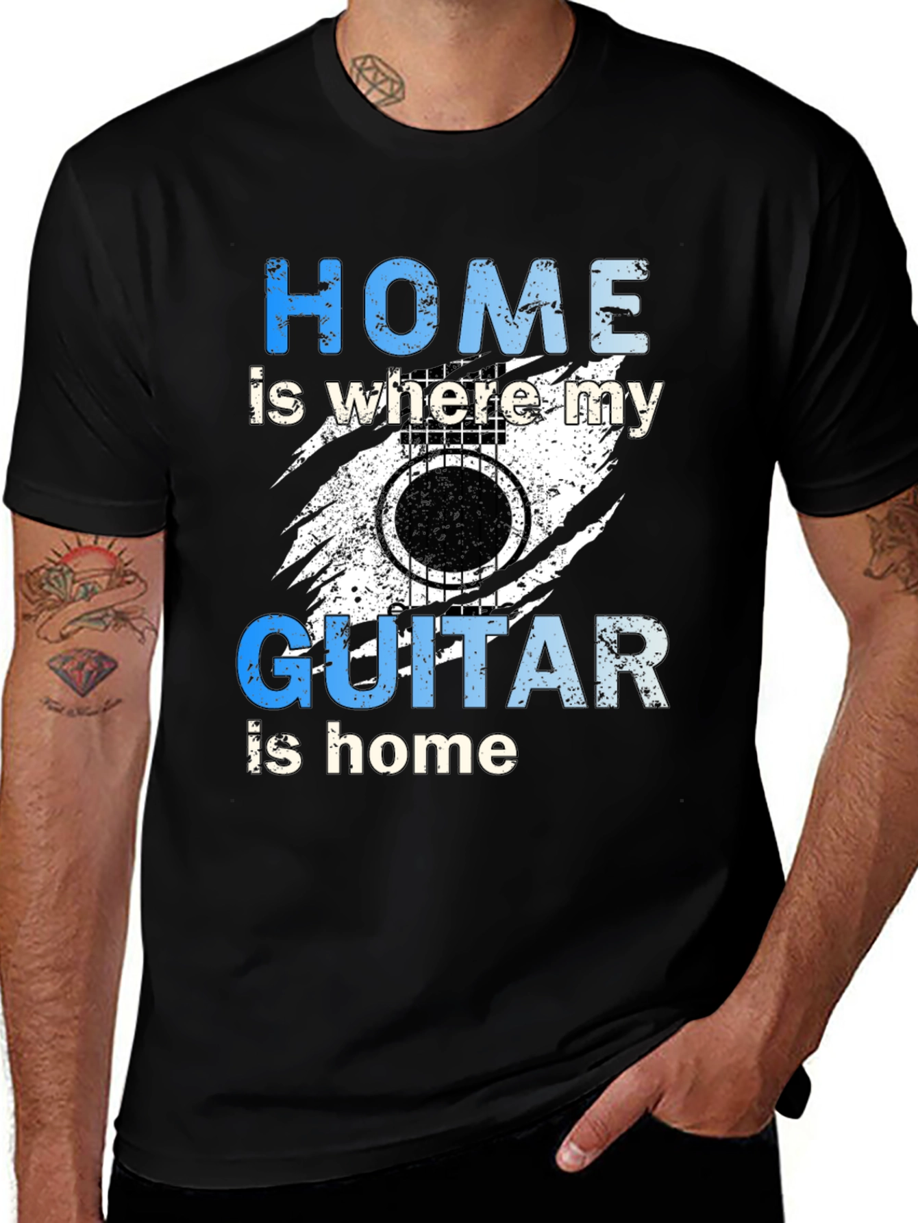 Variant 16 of Home is Where My Guitar Is T-Shirt