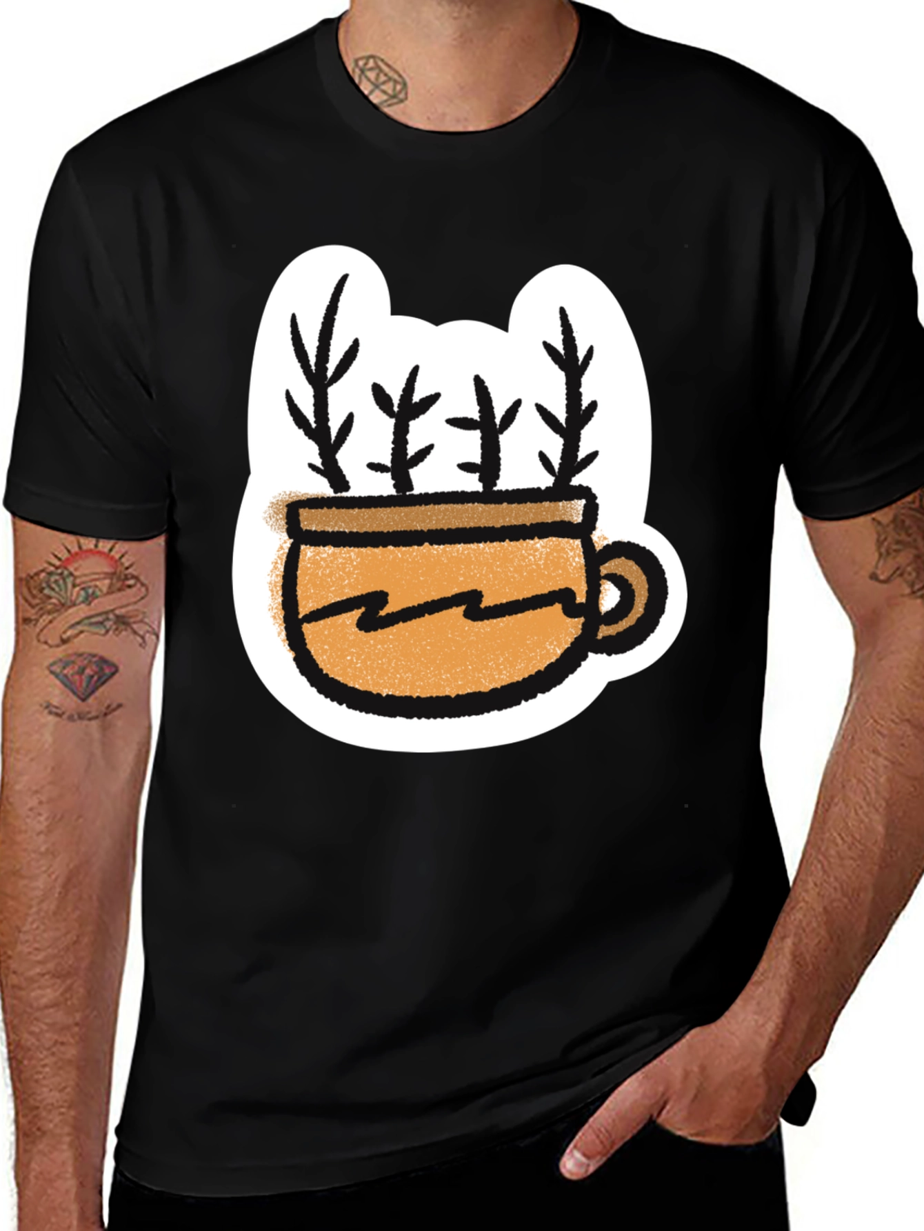 Variant 2 of Plant Mug Graphic Tee - Stylish Unisex T-Shirt