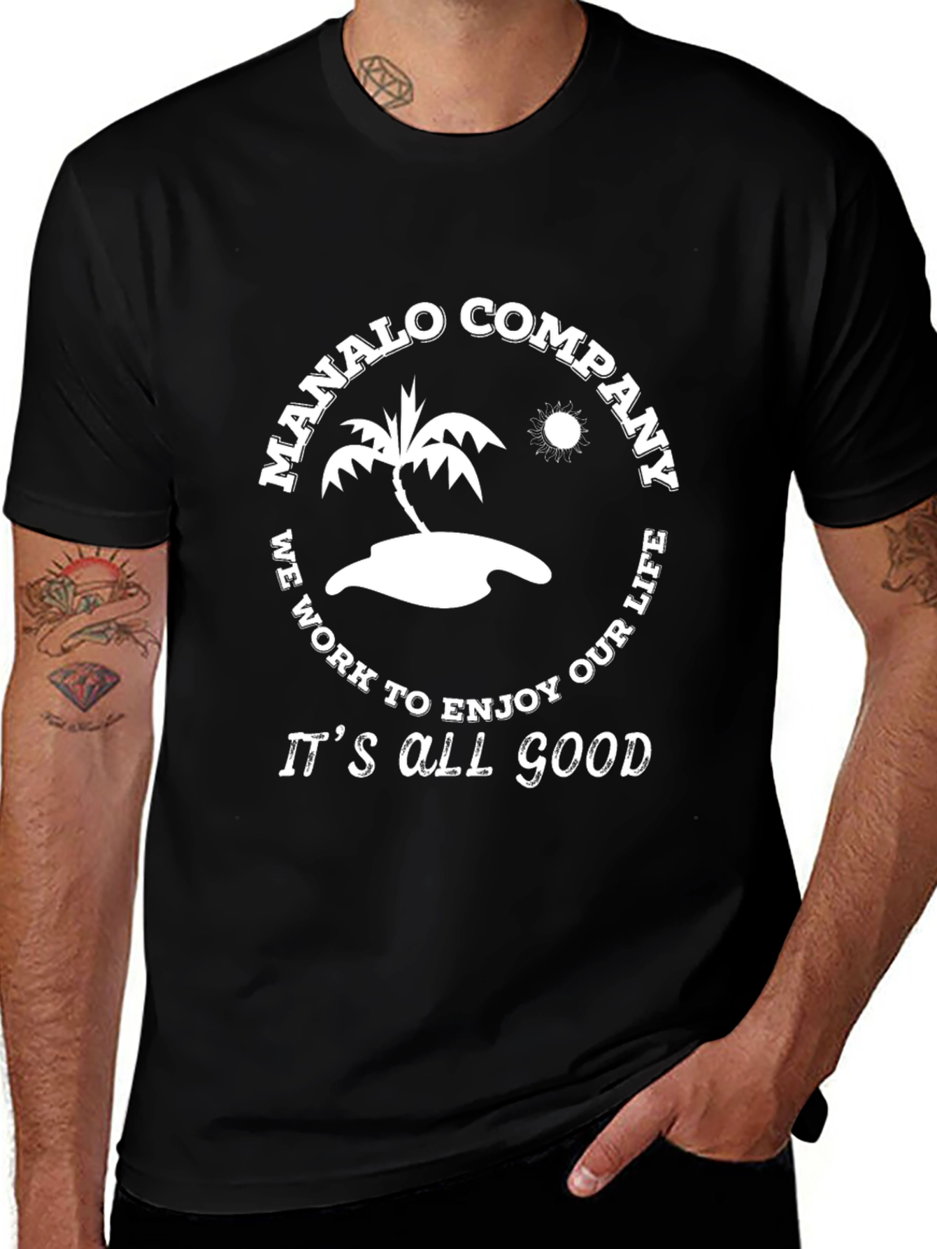 Variant 18 of Manalo Company It's All Good Black T-Shirt