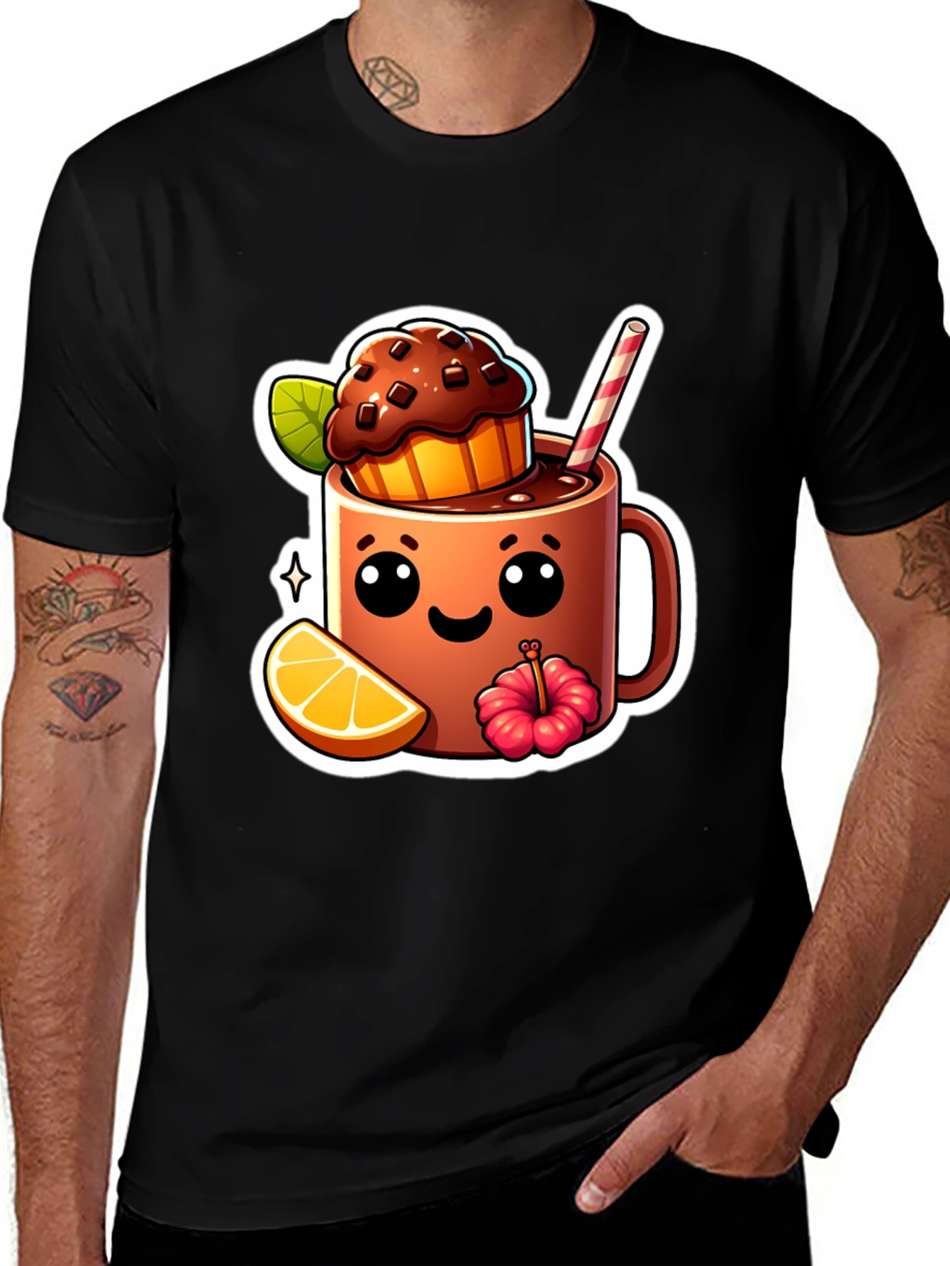 Variant 13 of Kawaii Dessert Cup Graphic T-Shirt