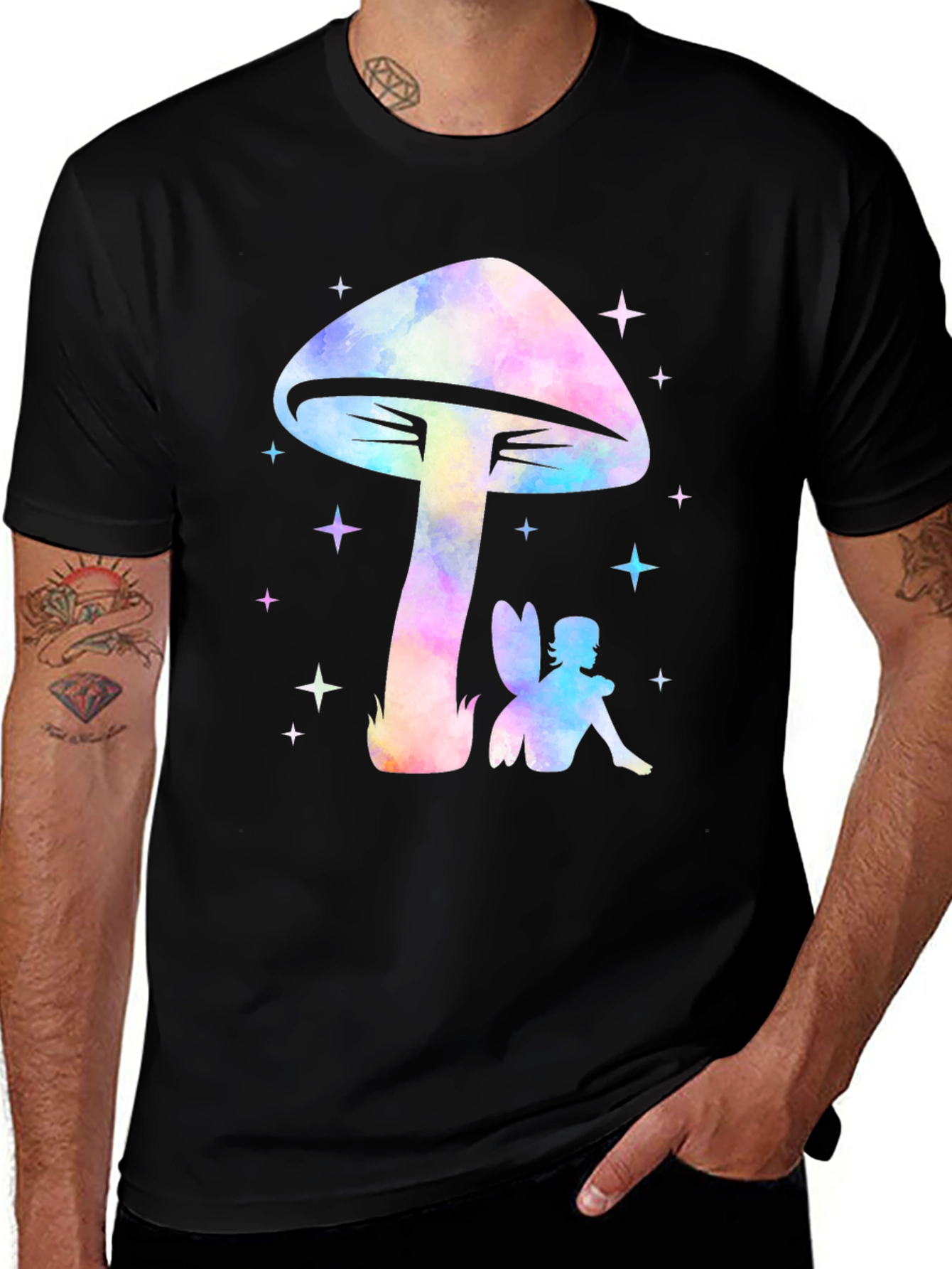 Variant 30 of Whimsical Mushroom Fairy Graphic Tee