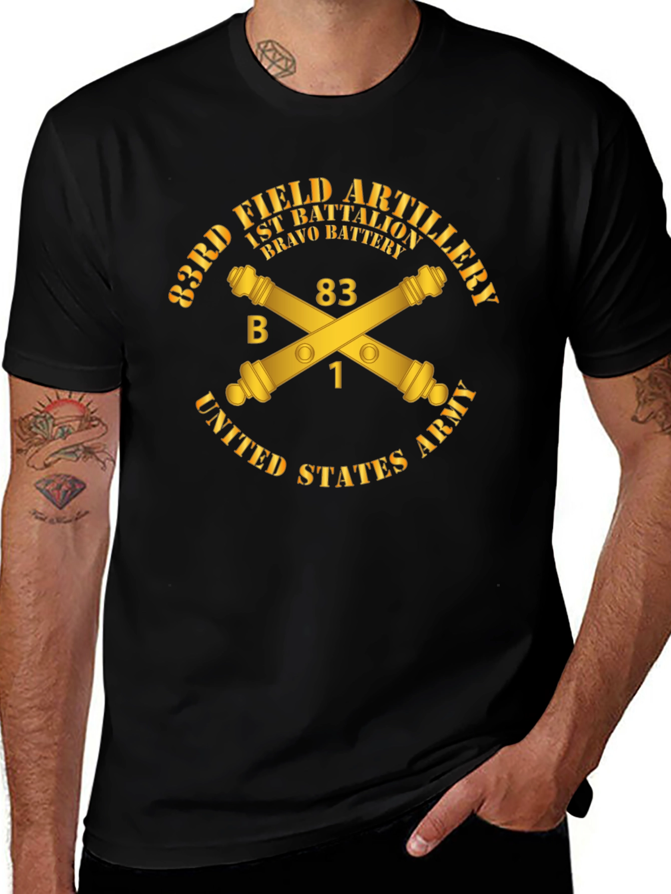 83rd Field Artillery T-Shirt - Bravo Battery