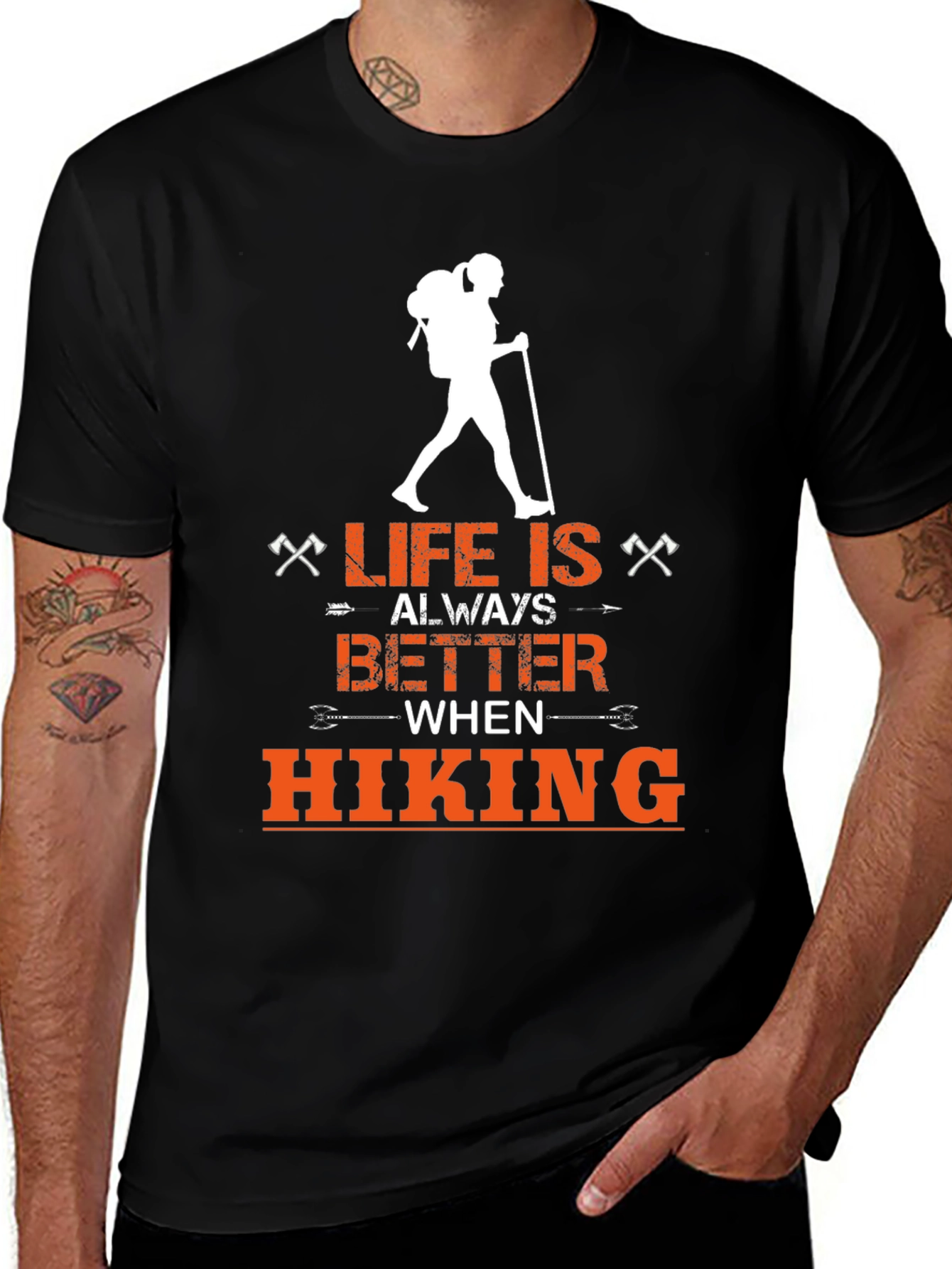 Variant 23 of Hiking Adventure T-Shirt - Life is Better Hiking