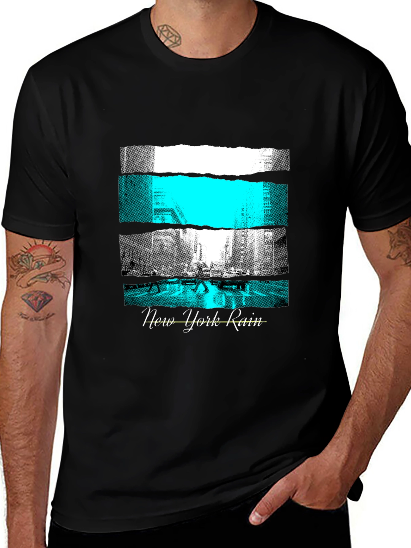 Variant 24 of New York Rain T-Shirt