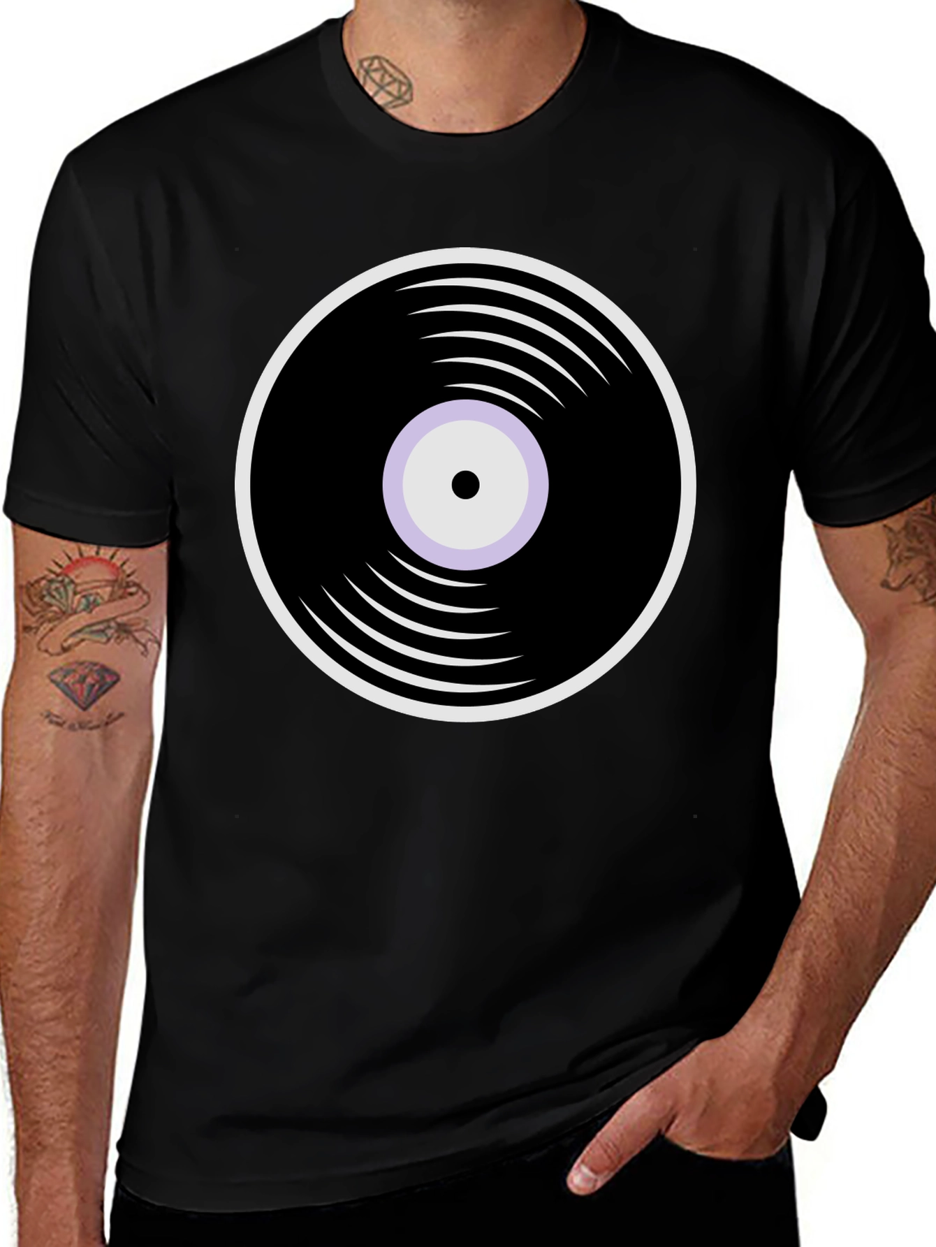 Variant 19 of Retro Vinyl Record Graphic T-Shirt - Classic Music Lover Tee