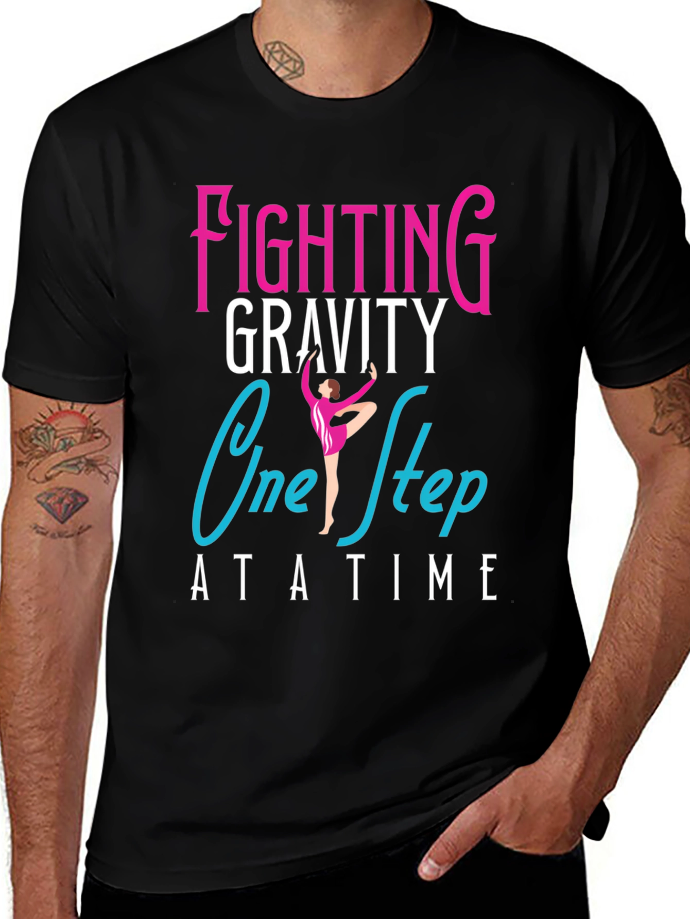 Variant 19 of Fighting Gravity Gymnastics Graphic Tee