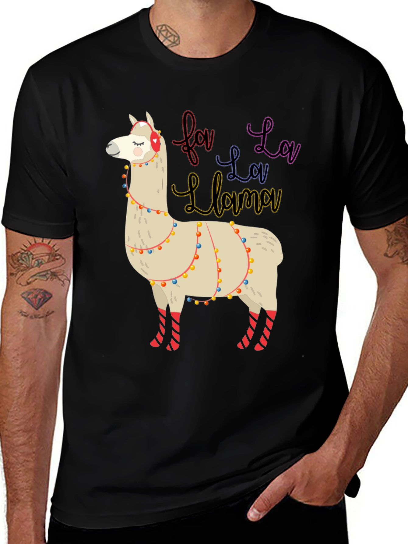 Fa La La Llama Christmas T-Shirt