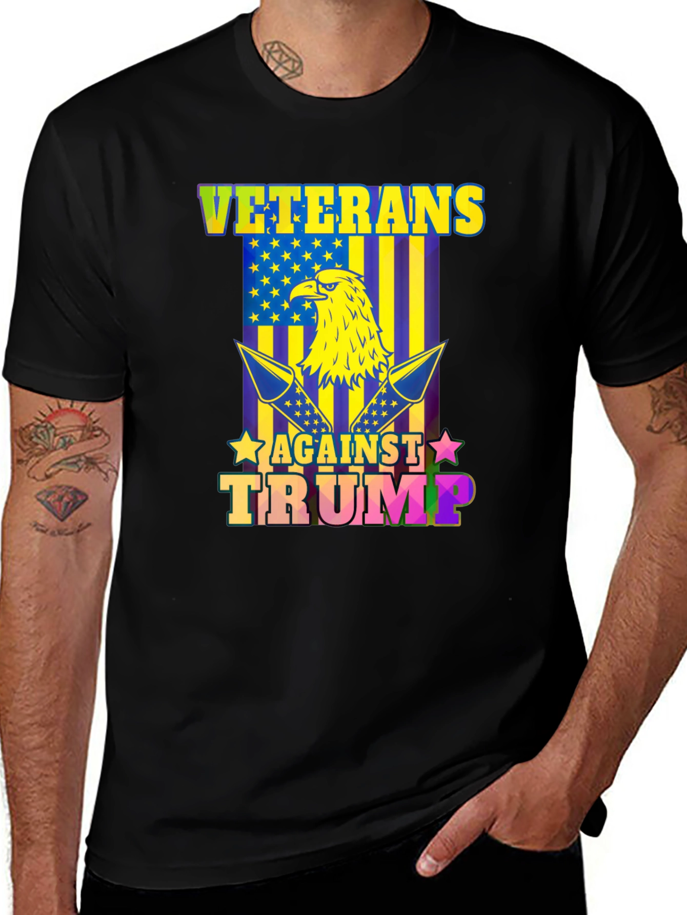 Variant 14 of Veterans Against Trump Graphic Tee