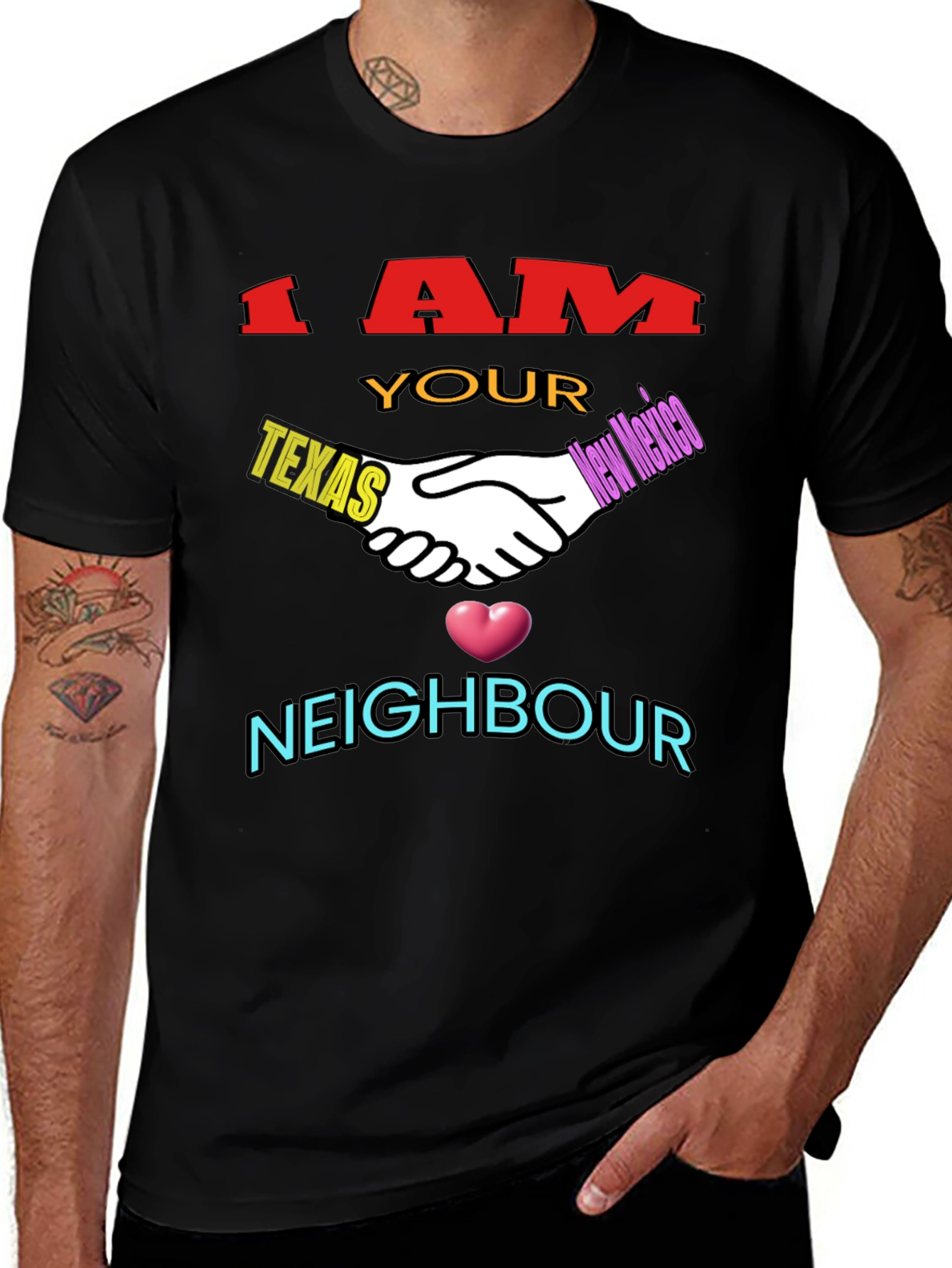 Texas & New Mexico Neighbor T-Shirt