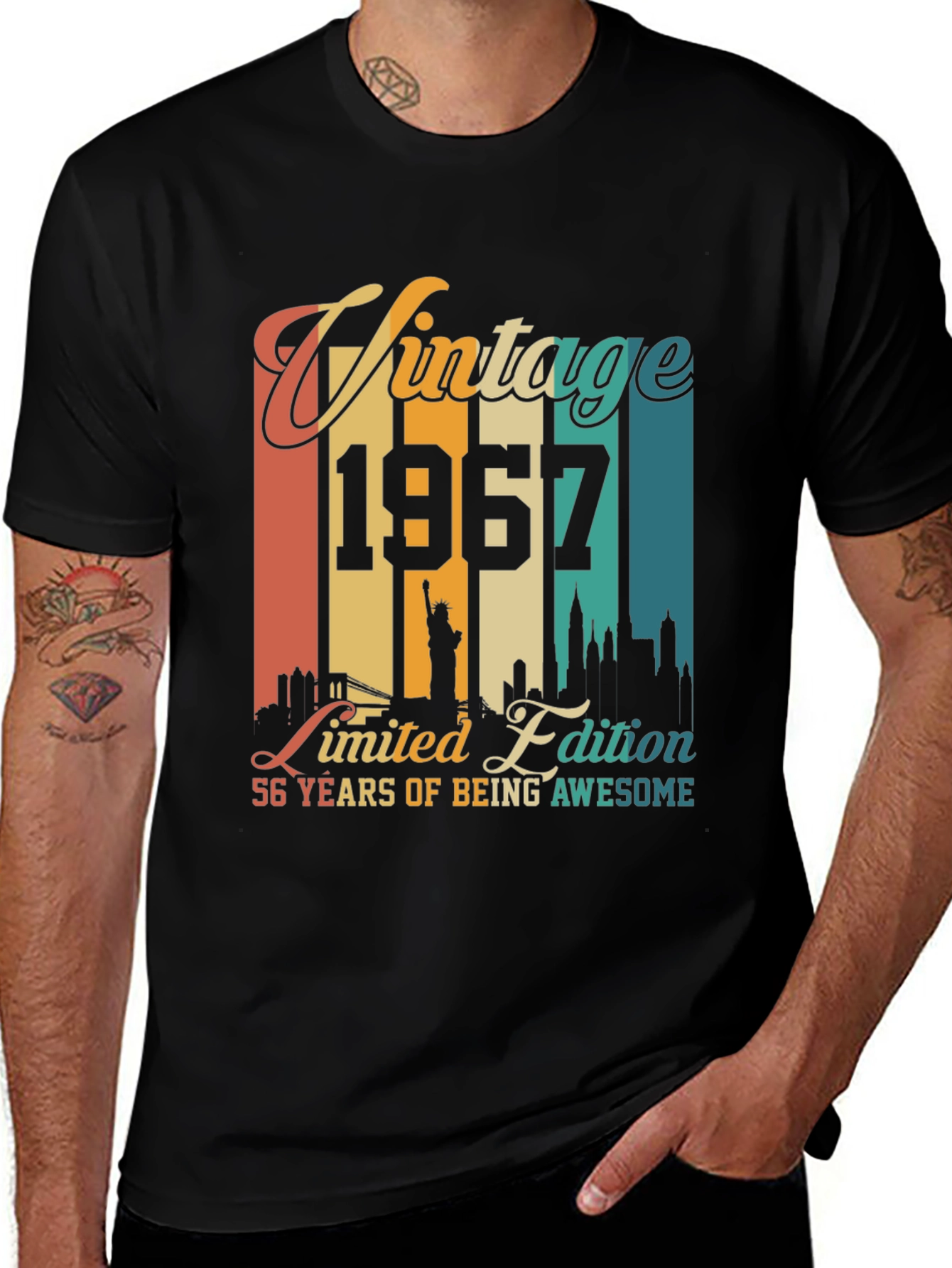 Variant 21 of Vintage 1967 Limited Edition 56th Birthday T-Shirt