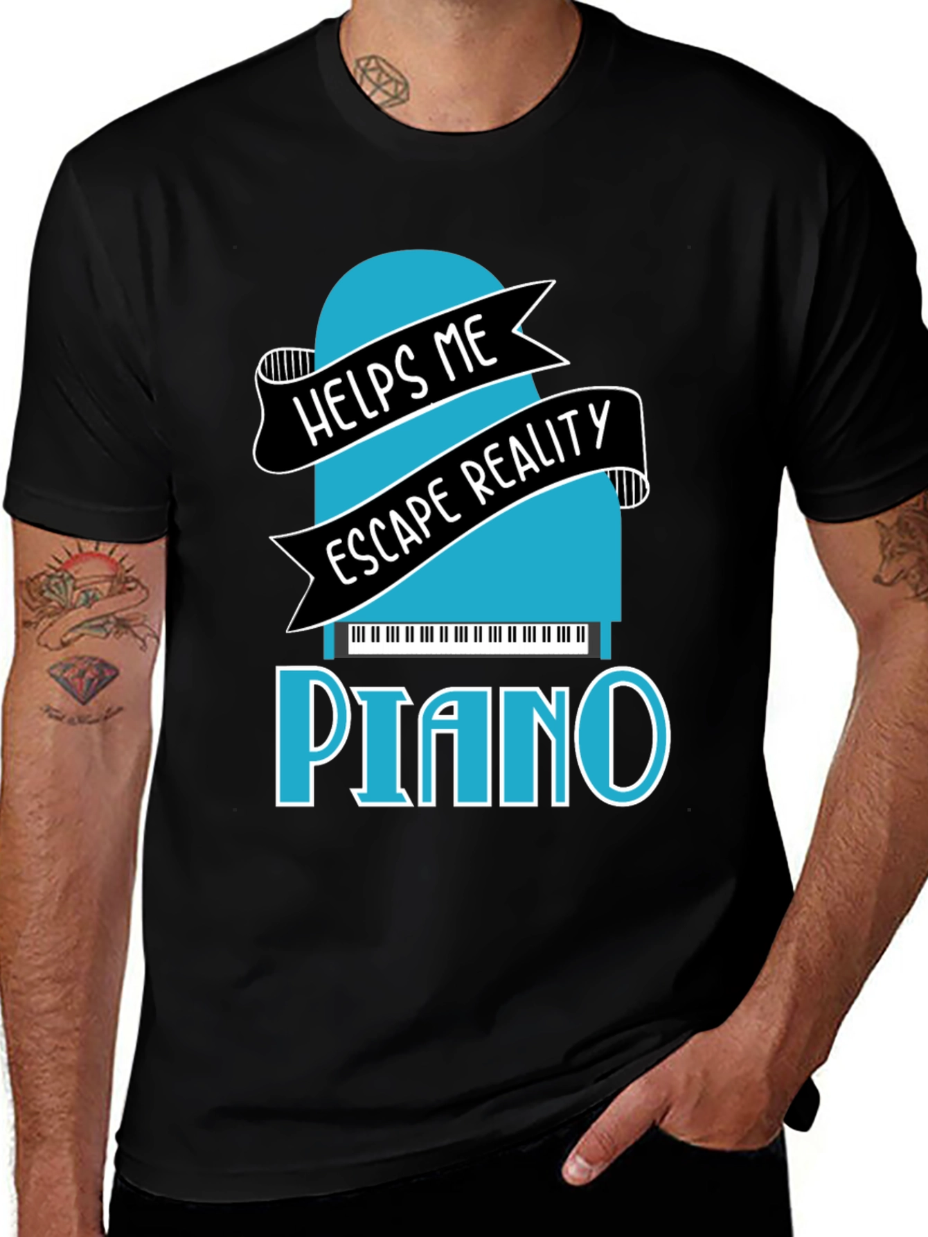 Variant 4 of Piano Escape Reality Graphic T-Shirt
