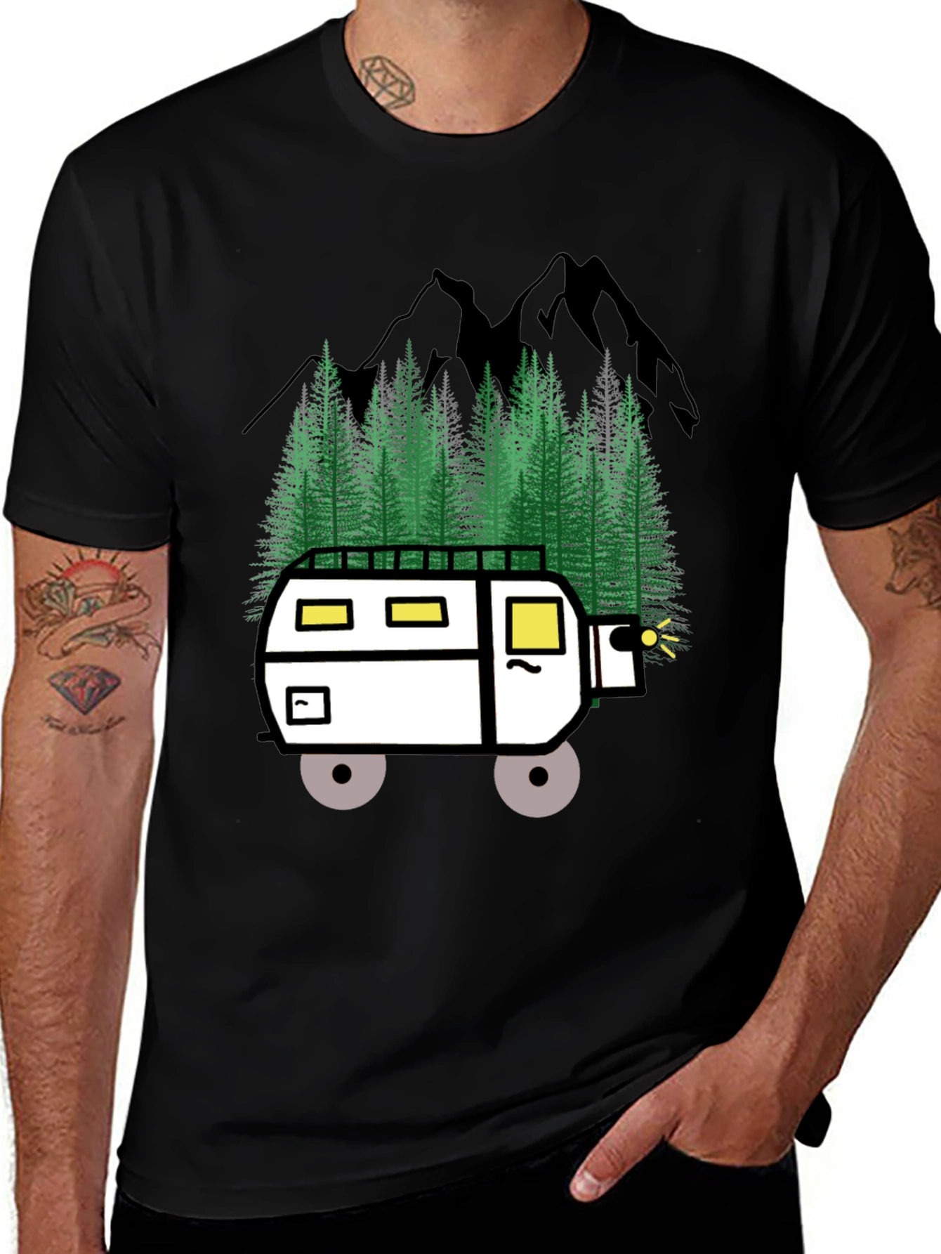 Variant 7 of Camping Adventure T-Shirt: Nature Lover Tee
