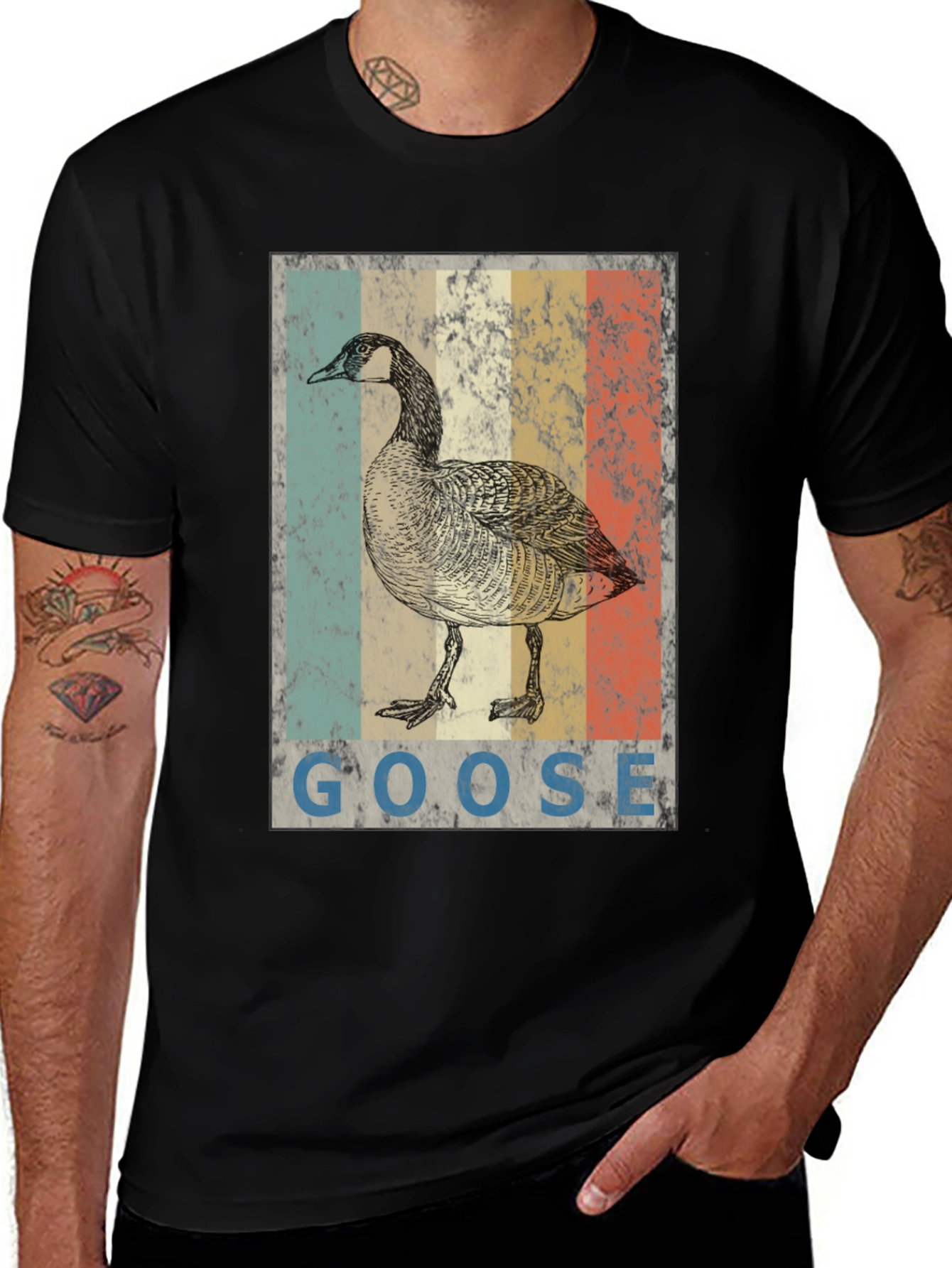 Variant 18 of Retro Goose Graphic Tee