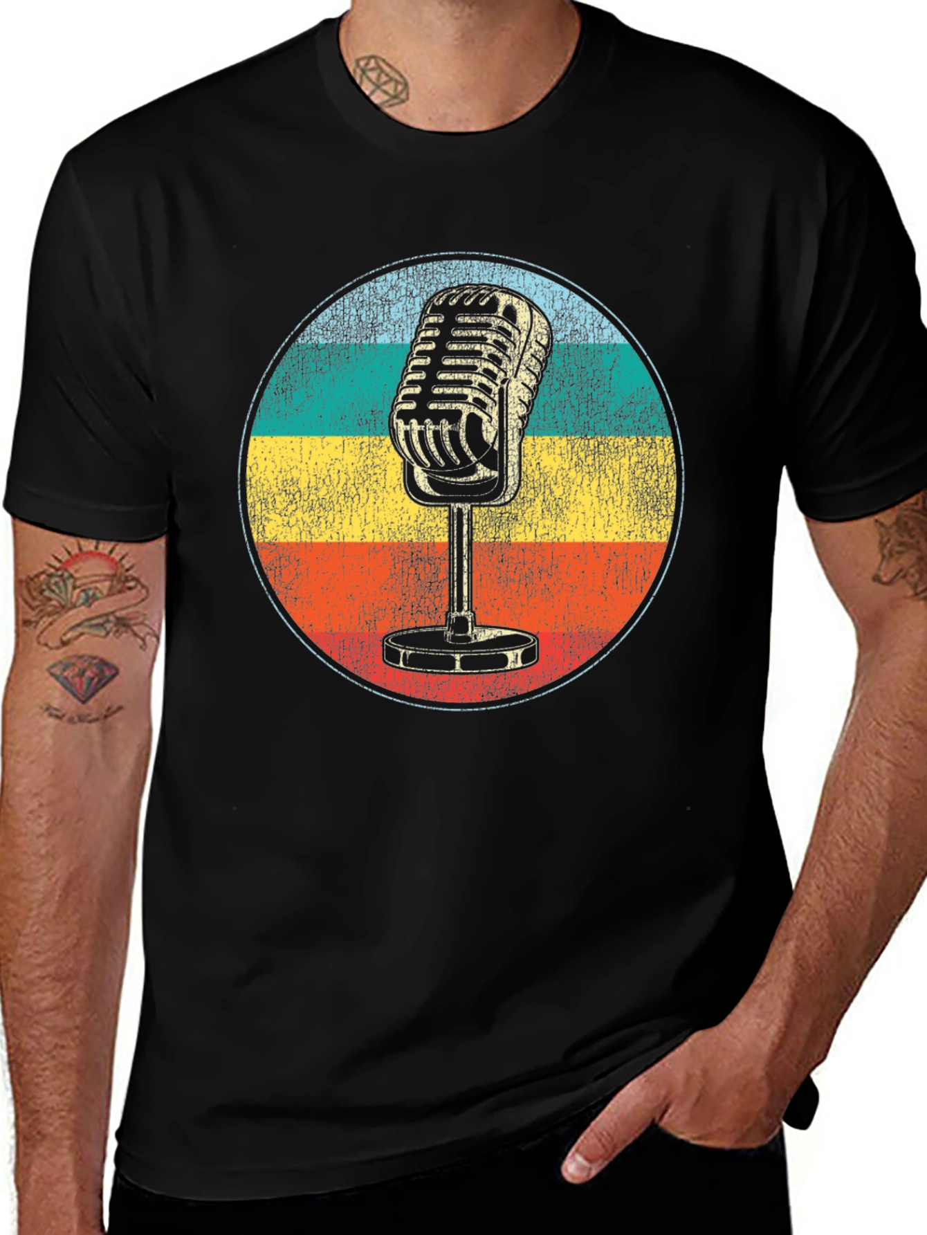Variant 24 of Vintage Microphone Graphic Tee