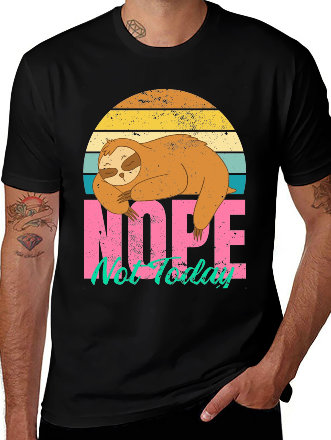 Variant 13 of Nope Not Today Sloth Graphic T-Shirt