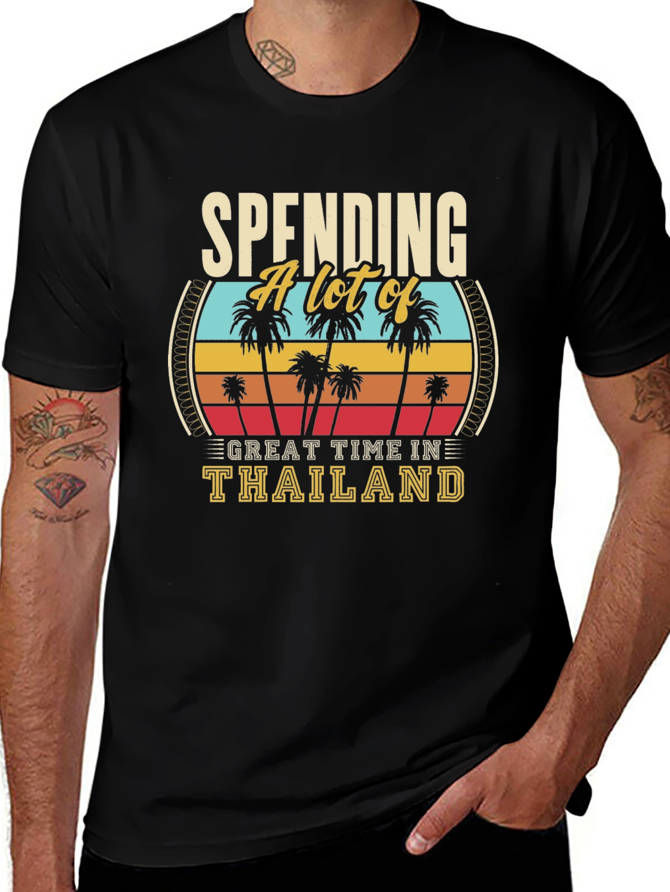 Variant 20 of Thailand Retro Graphic T-Shirt