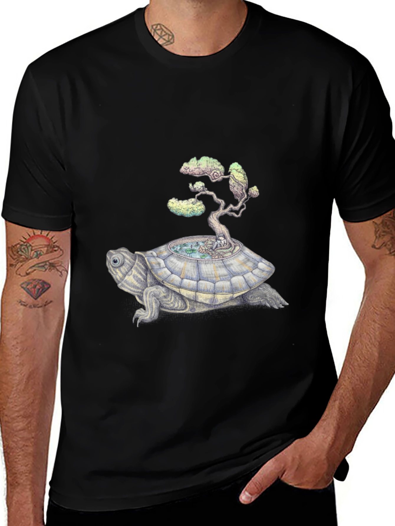 Variant 18 of Turtle Island T-Shirt - Unique Graphic Tee