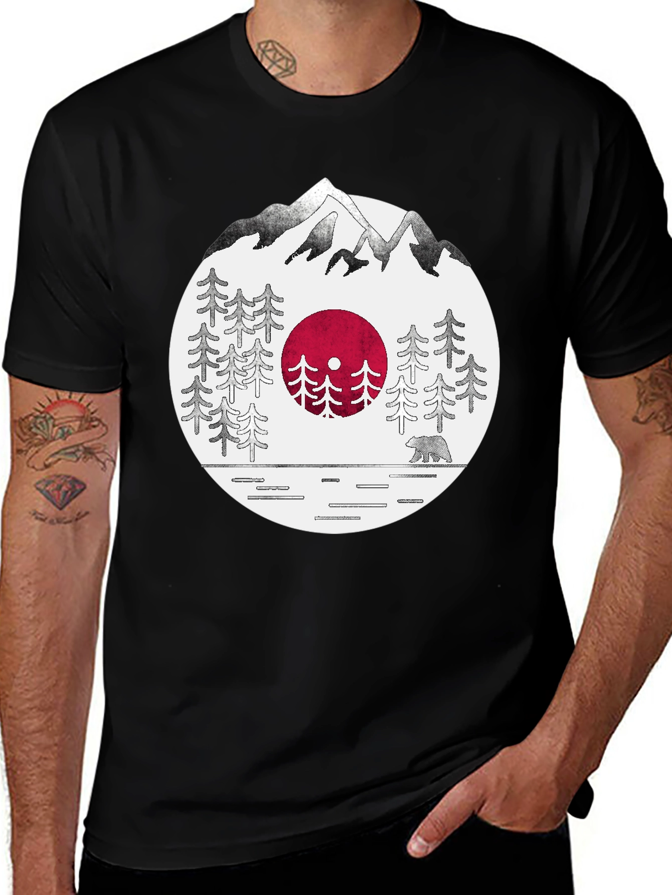 Variant 21 of Mountain Vinyl Graphic Tee