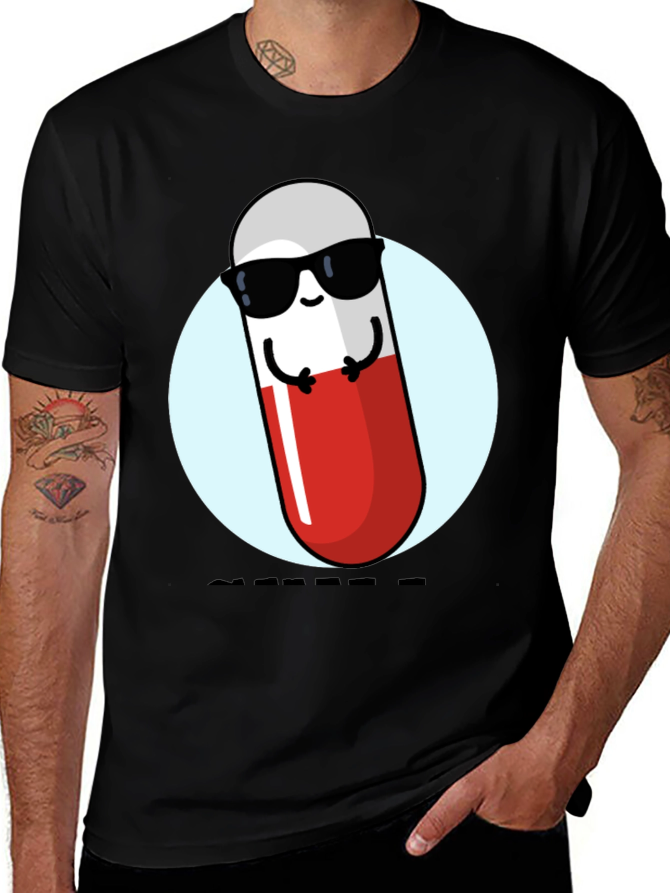 Variant 22 of Cool Pill T-Shirt - Fun Novelty Graphic Tee