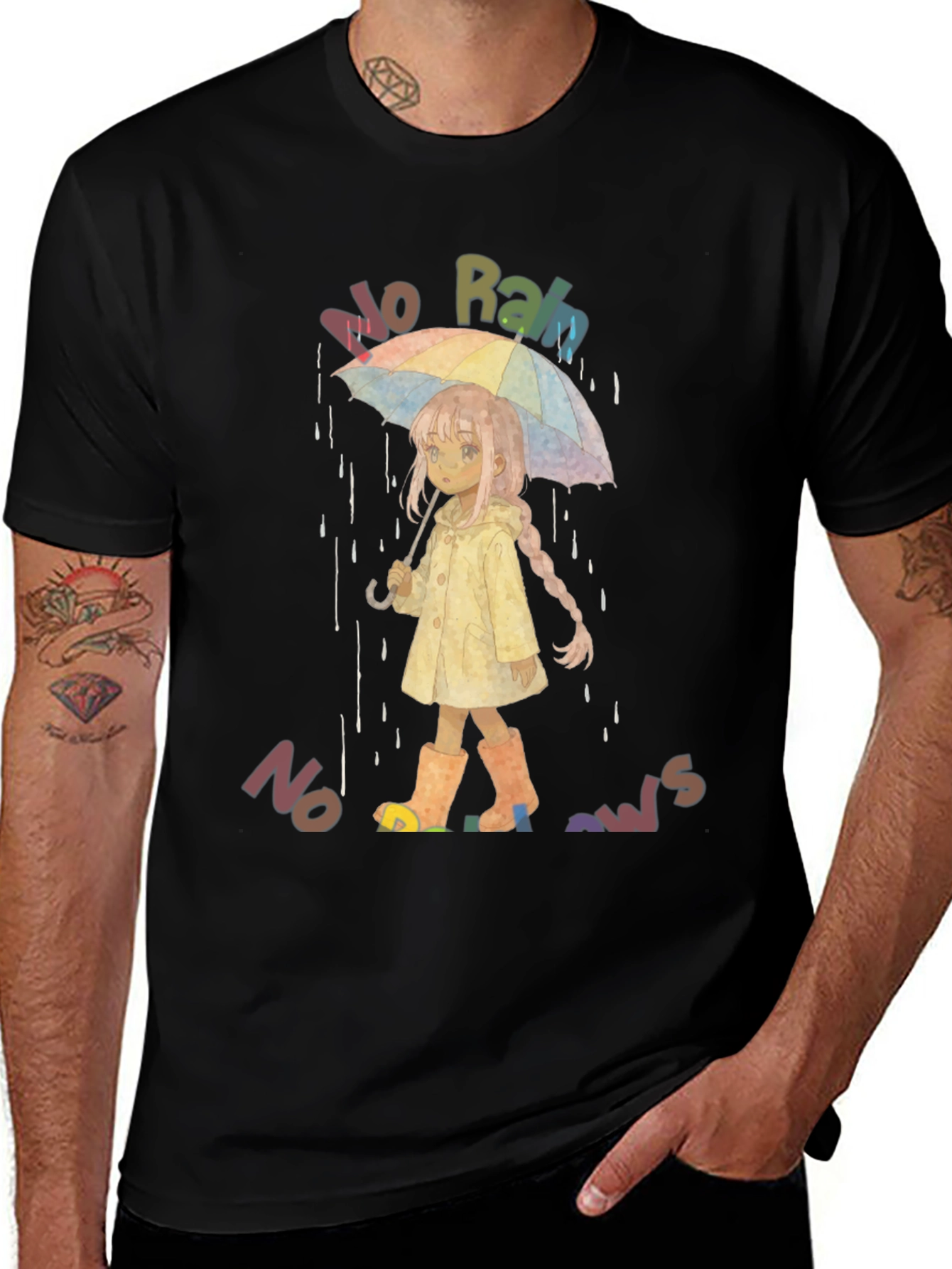 Variant 27 of No Rain No Rainbows Graphic T-Shirt