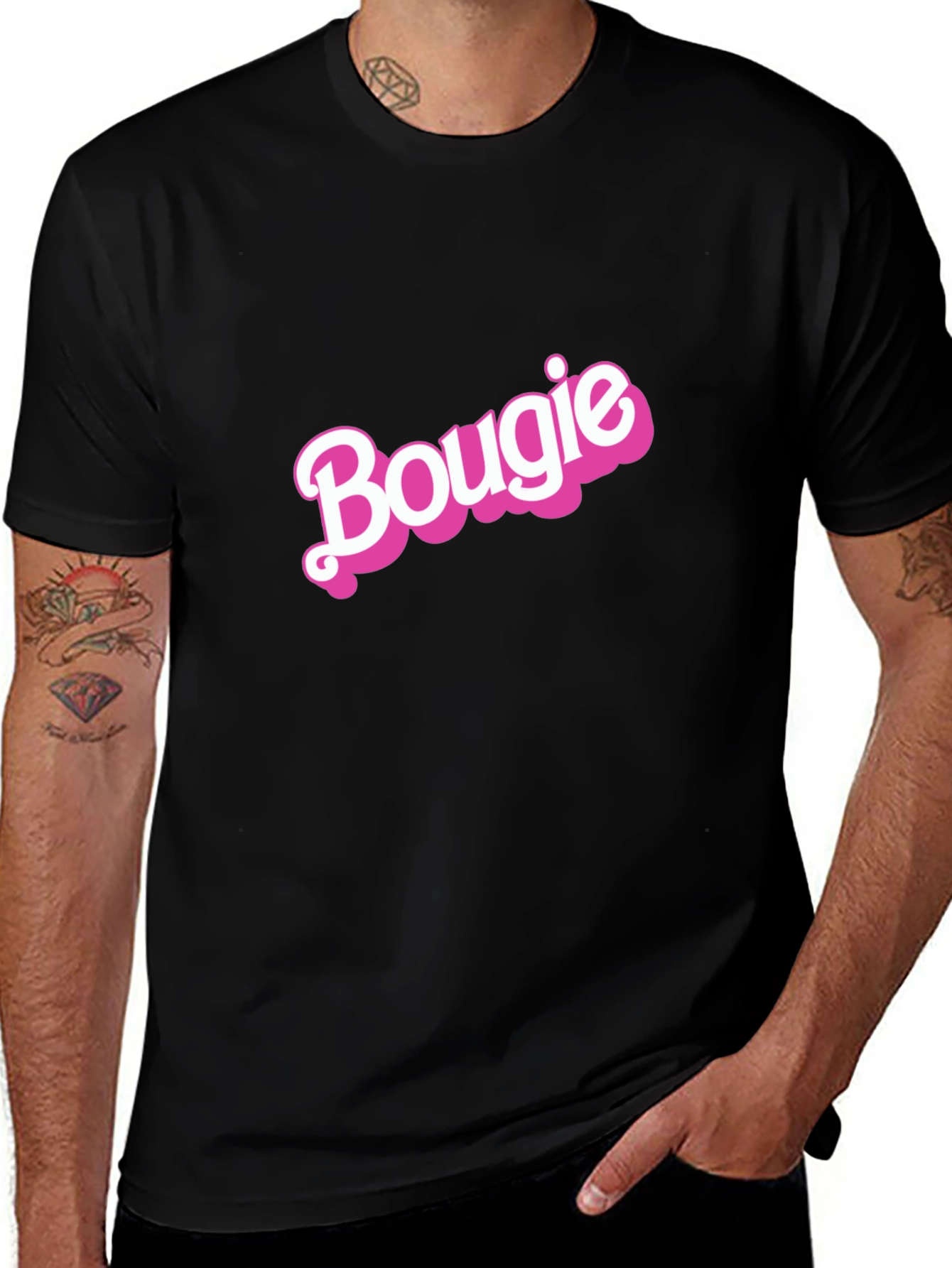 Variant 15 of Bougie Graphic Tee - Stylish Black T-Shirt