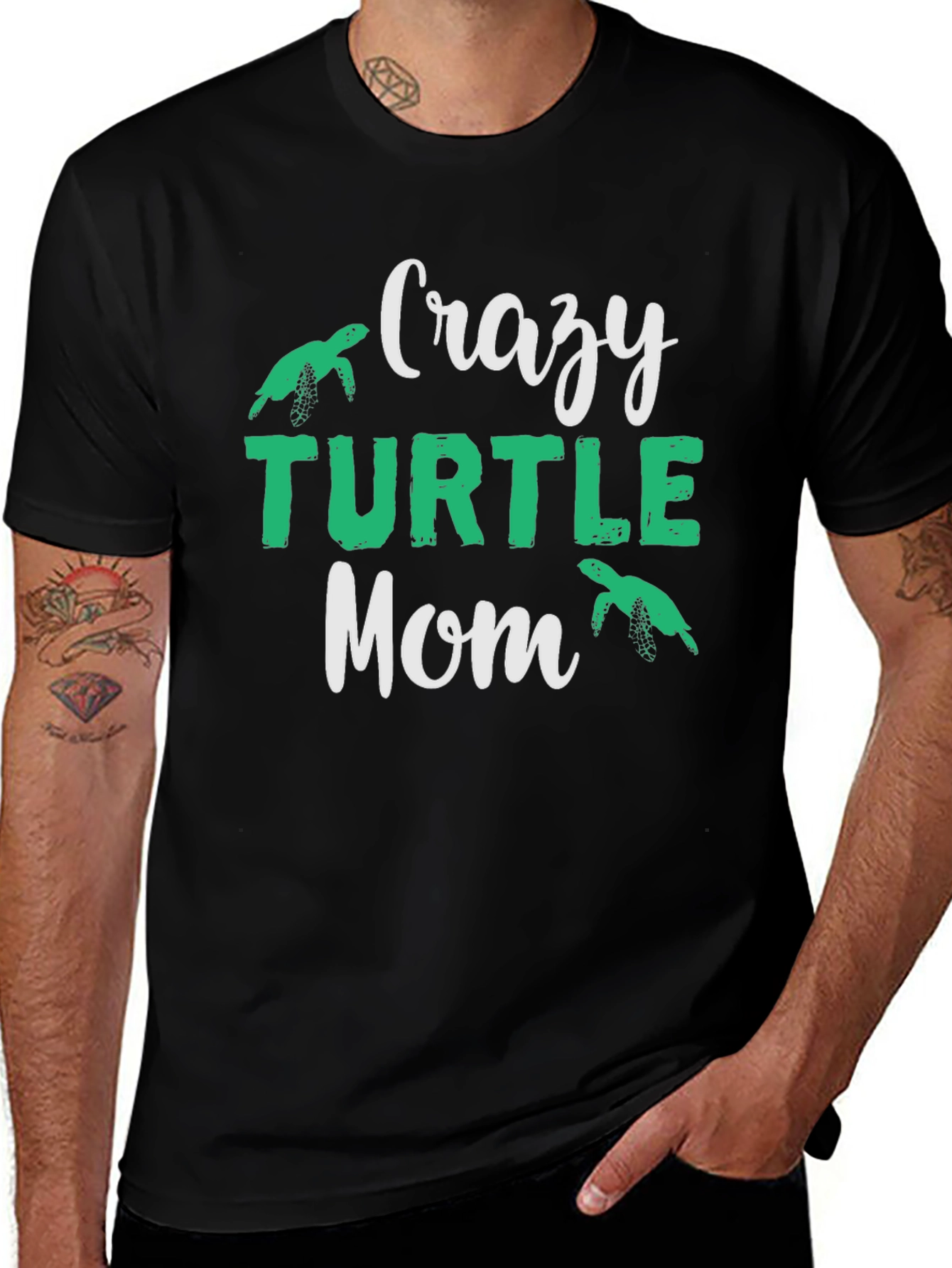 Variant 26 of Crazy Turtle Mom T-Shirt