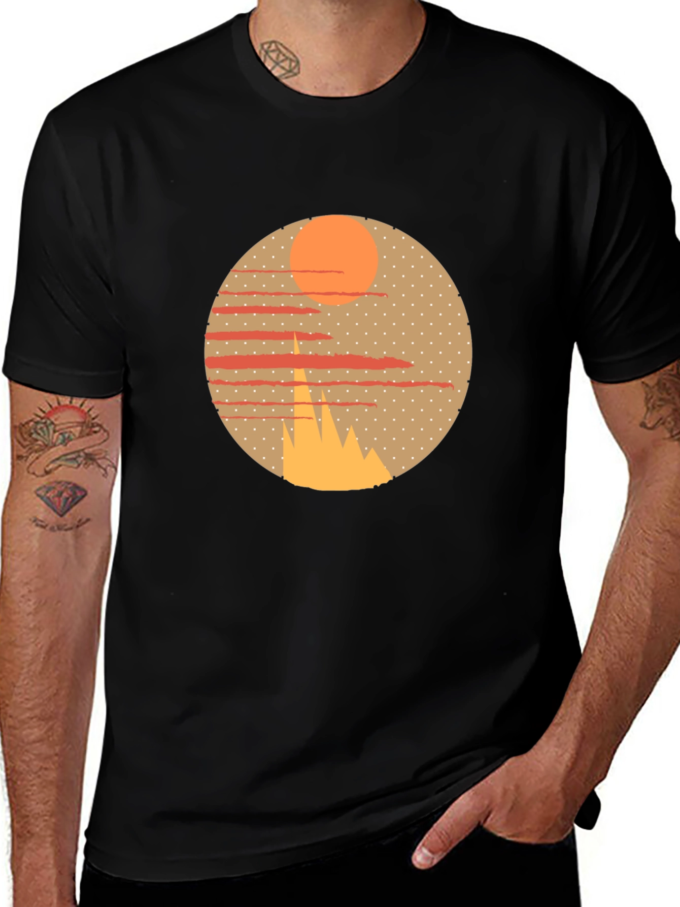 Variant 23 of Abstract Landscape Graphic Tee