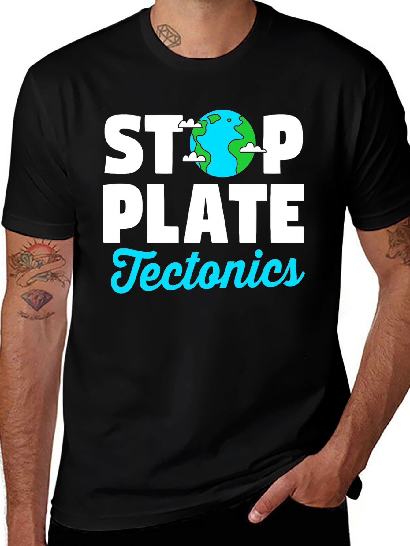 Variant 11 of Stop Plate Tectonics Graphic T-Shirt