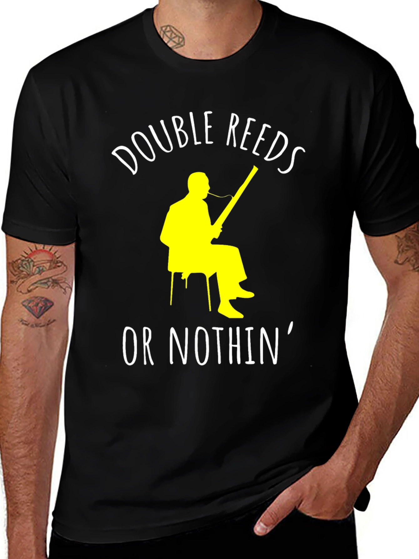 Variant 19 of Double Reeds Or Nothin' Graphic T-Shirt
