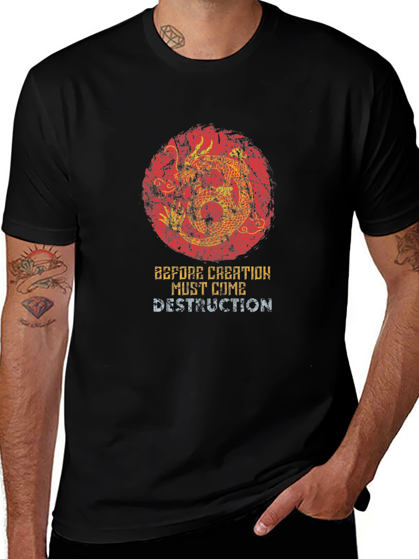 Variant 25 of Dragon Destruction Graphic T-Shirt