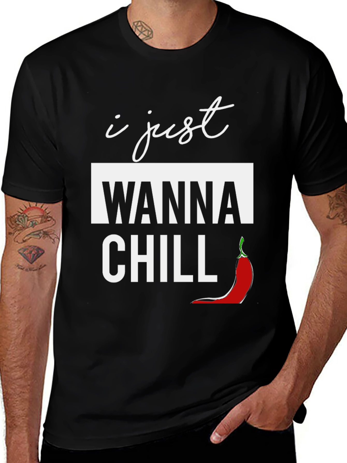 Variant 2 of I Just Wanna Chill Graphic T-Shirt