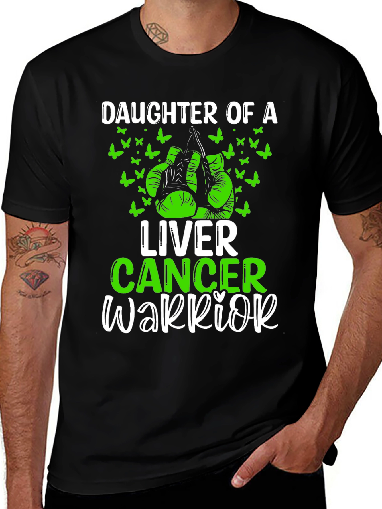 Variant 2 of Liver Cancer Warrior Daughter T-Shirt