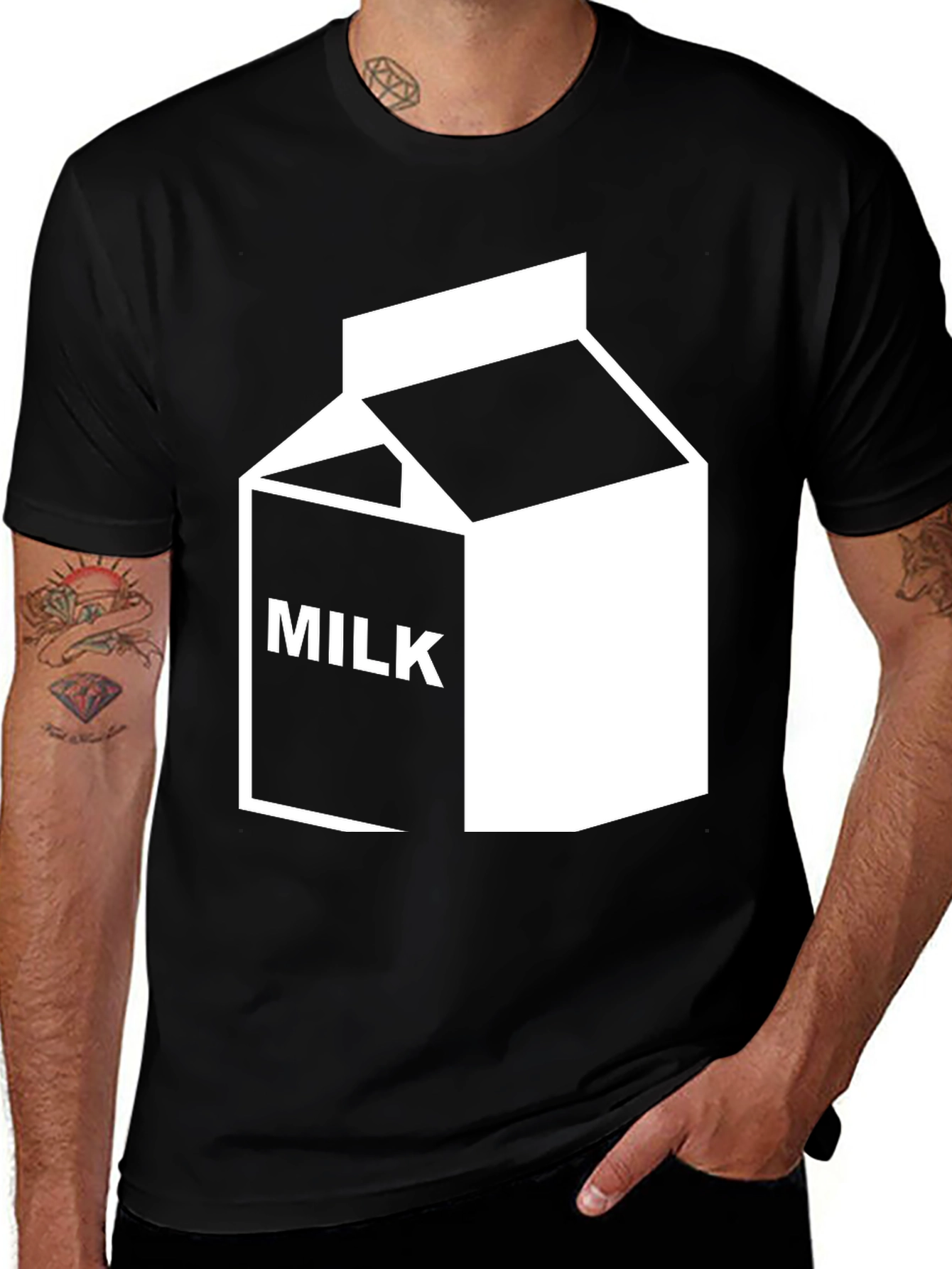 Variant 18 of Black Milk Graphic Tee - Cool Cartoon Shirt