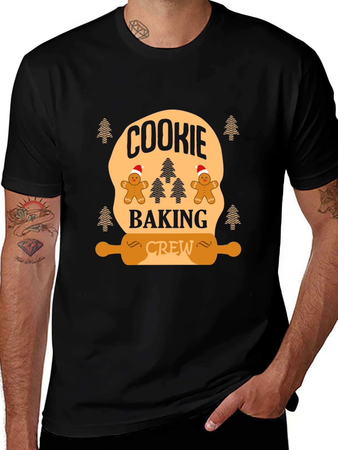 Variant 7 of Cookie Baking Crew Black T-Shirt