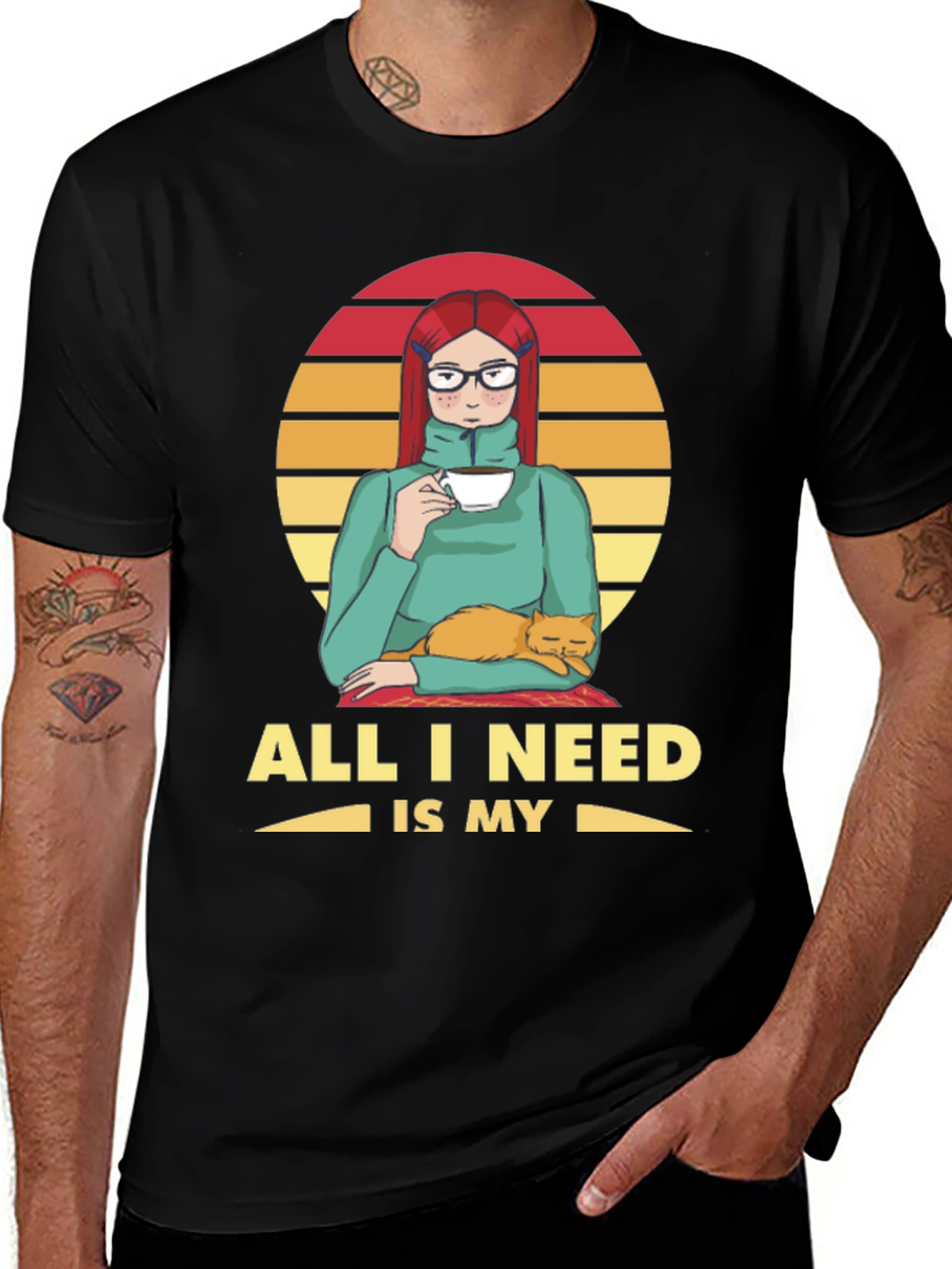 Variant 2 of All I Need is My Cat T-Shirt