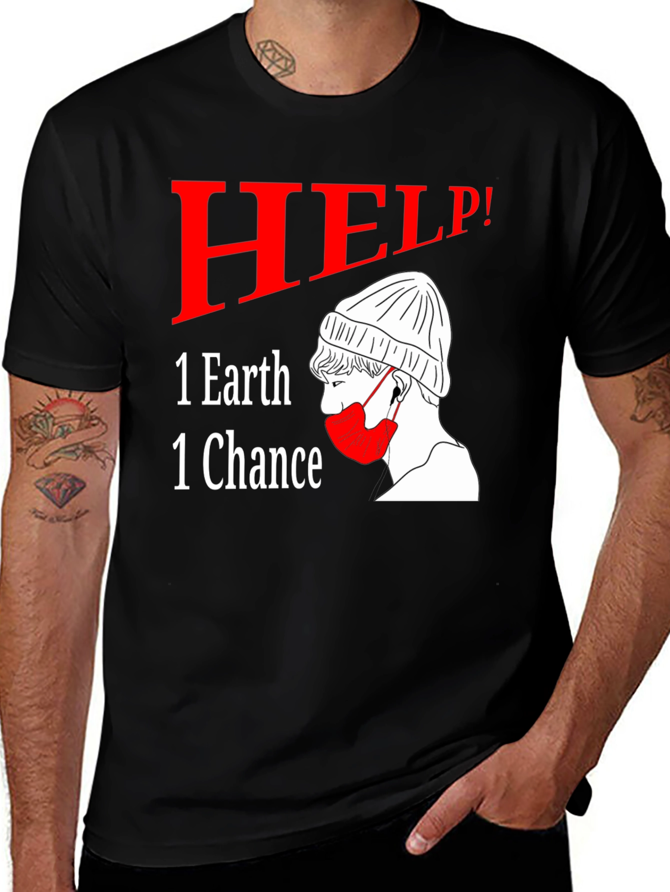Variant 7 of One Earth One Chance Graphic Tee