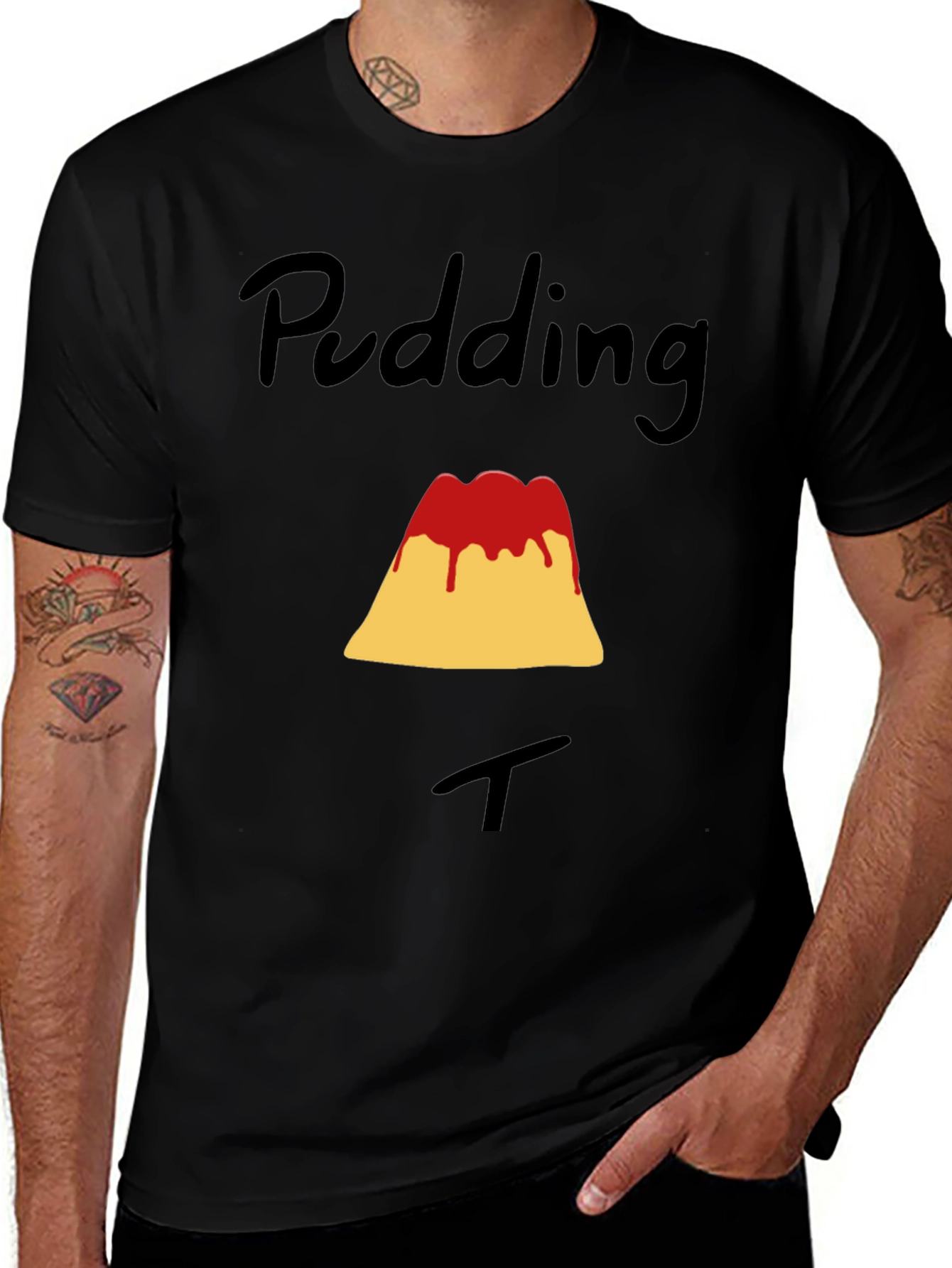 Pudding T-Shirt Novelty Graphic Tee