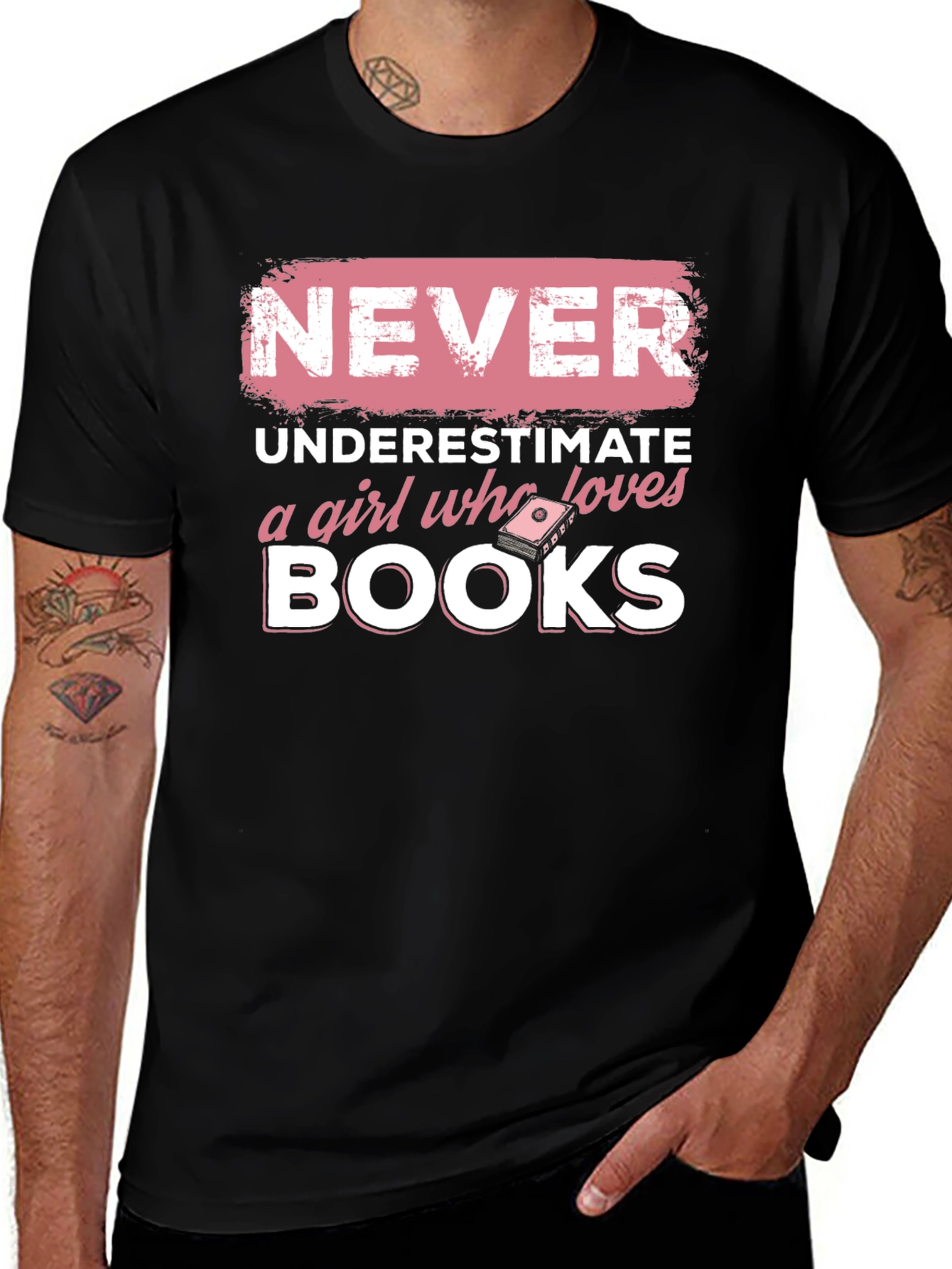 Variant 30 of Never Underestimate Book Lover T-Shirt