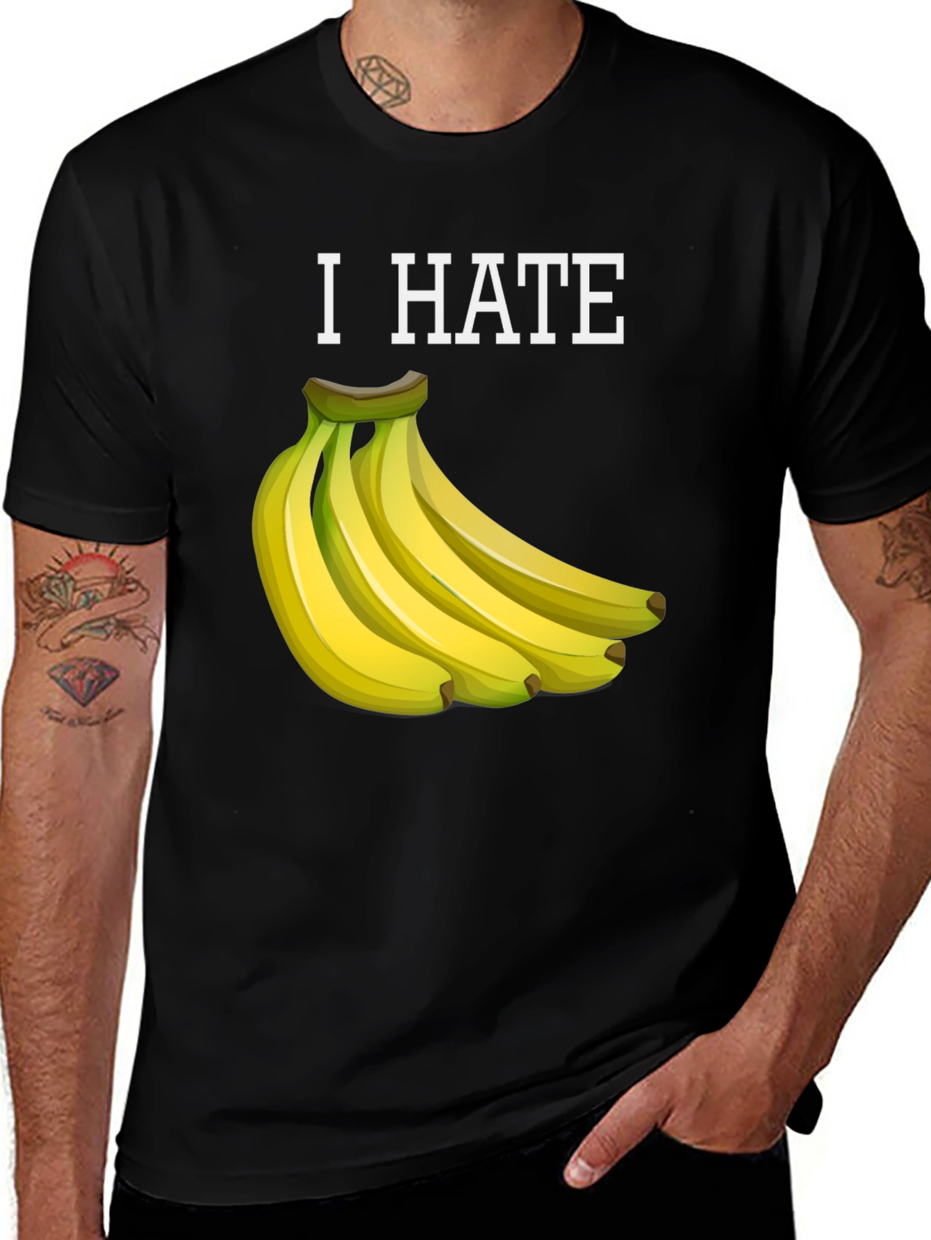 Variant 29 of I Hate Bananas Funny Graphic T-Shirt