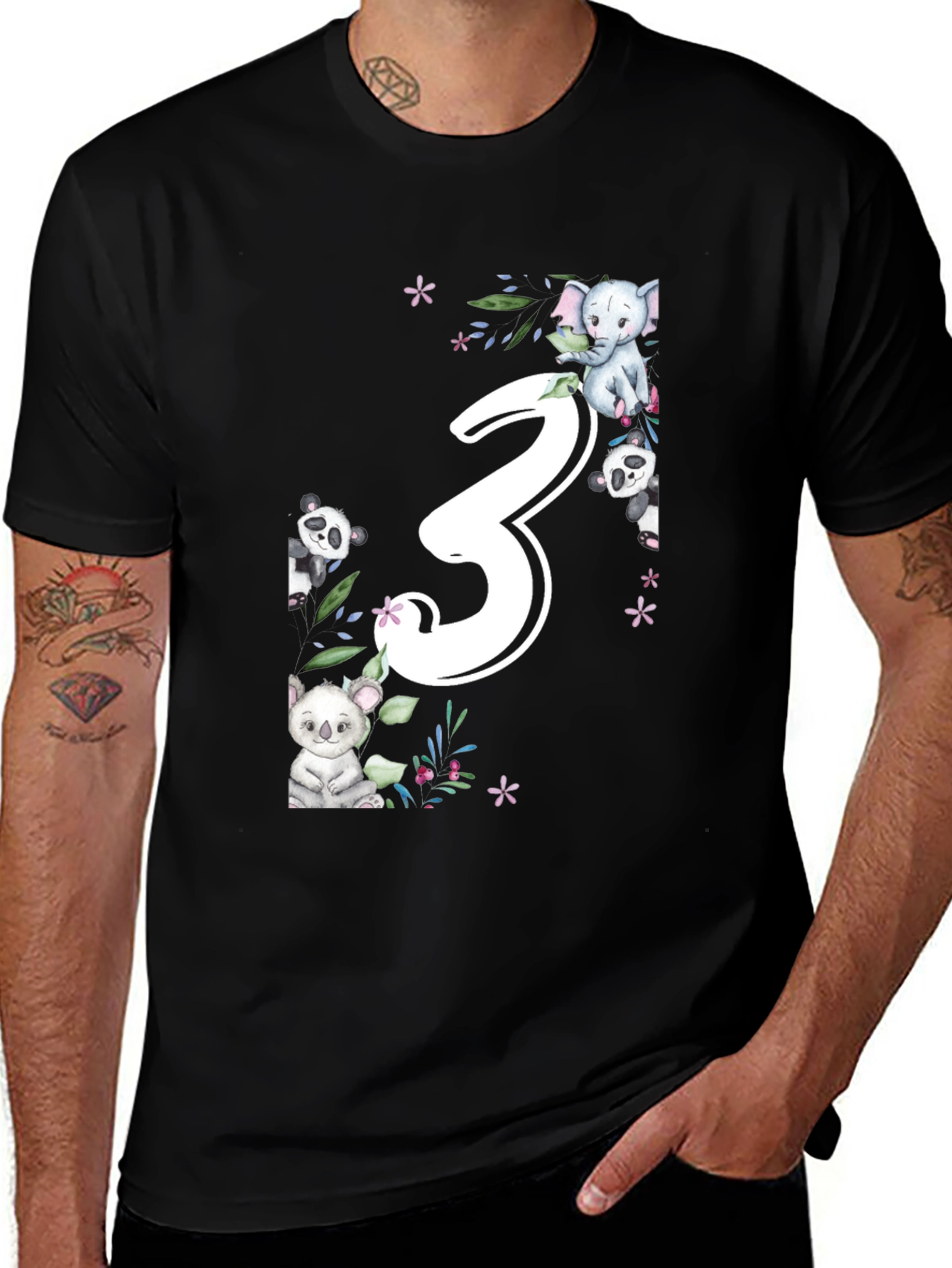 Cute 3rd Birthday Animal T-Shirt