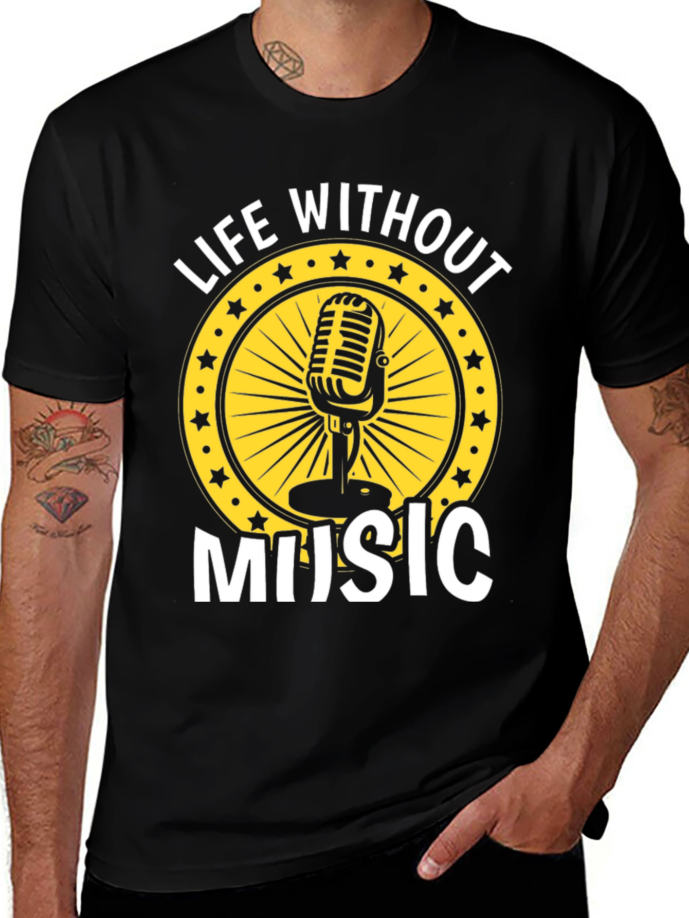 Variant 26 of Life Without Music Graphic Tee